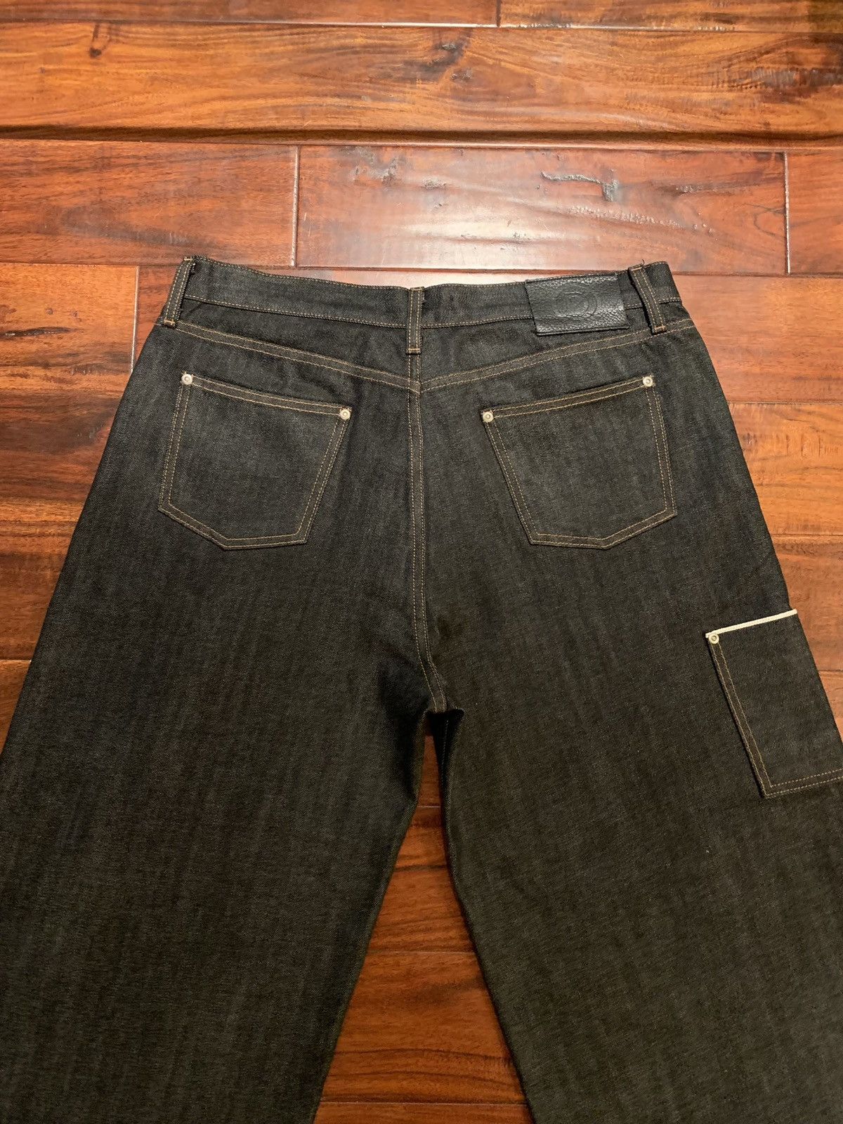 Other Discont’d 12 oz. Raw Japanese Baggy Denim Size 34 Size US 34 / EU 50 - 5 Thumbnail