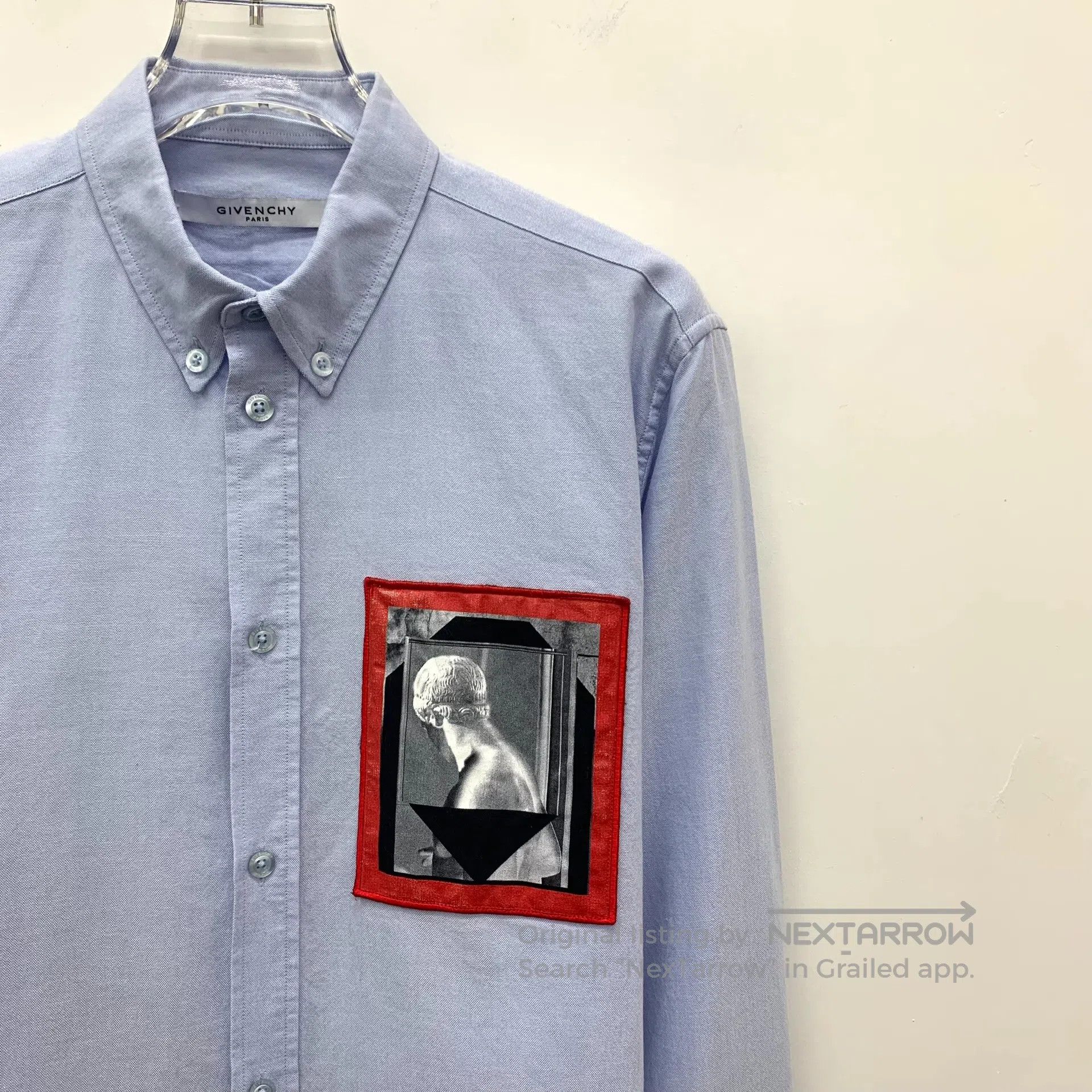 Giorgio Armani Giorgio Armani Blue pattern design cotton long sleeve shir Size XS / US 0-2 / IT 36-38 - 3 Thumbnail