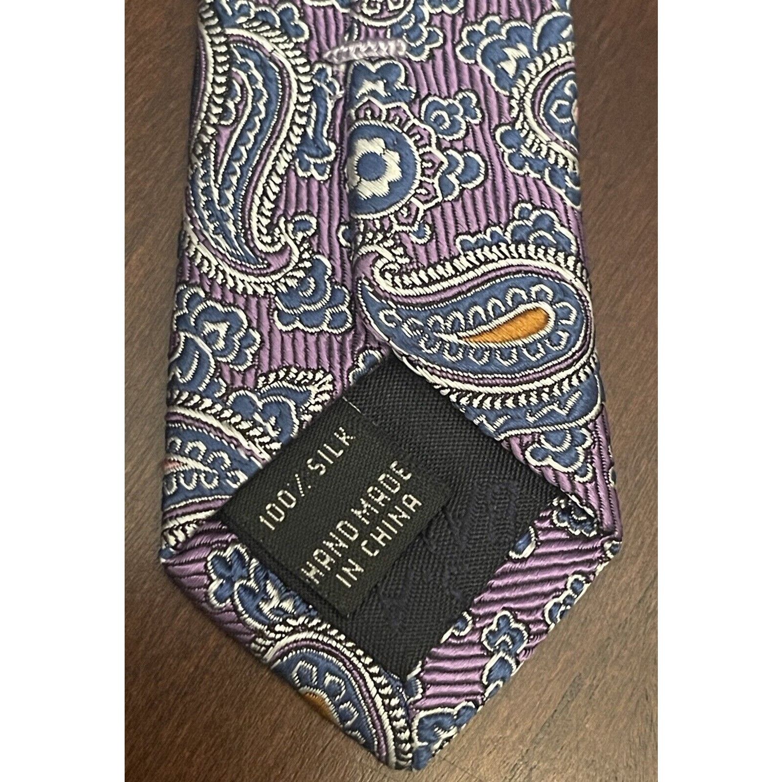 Jos. A. Bank Jos. A. Bank Purple Blue Pink Hand Made Silk Made In China Size ONE SIZE - 7 Thumbnail