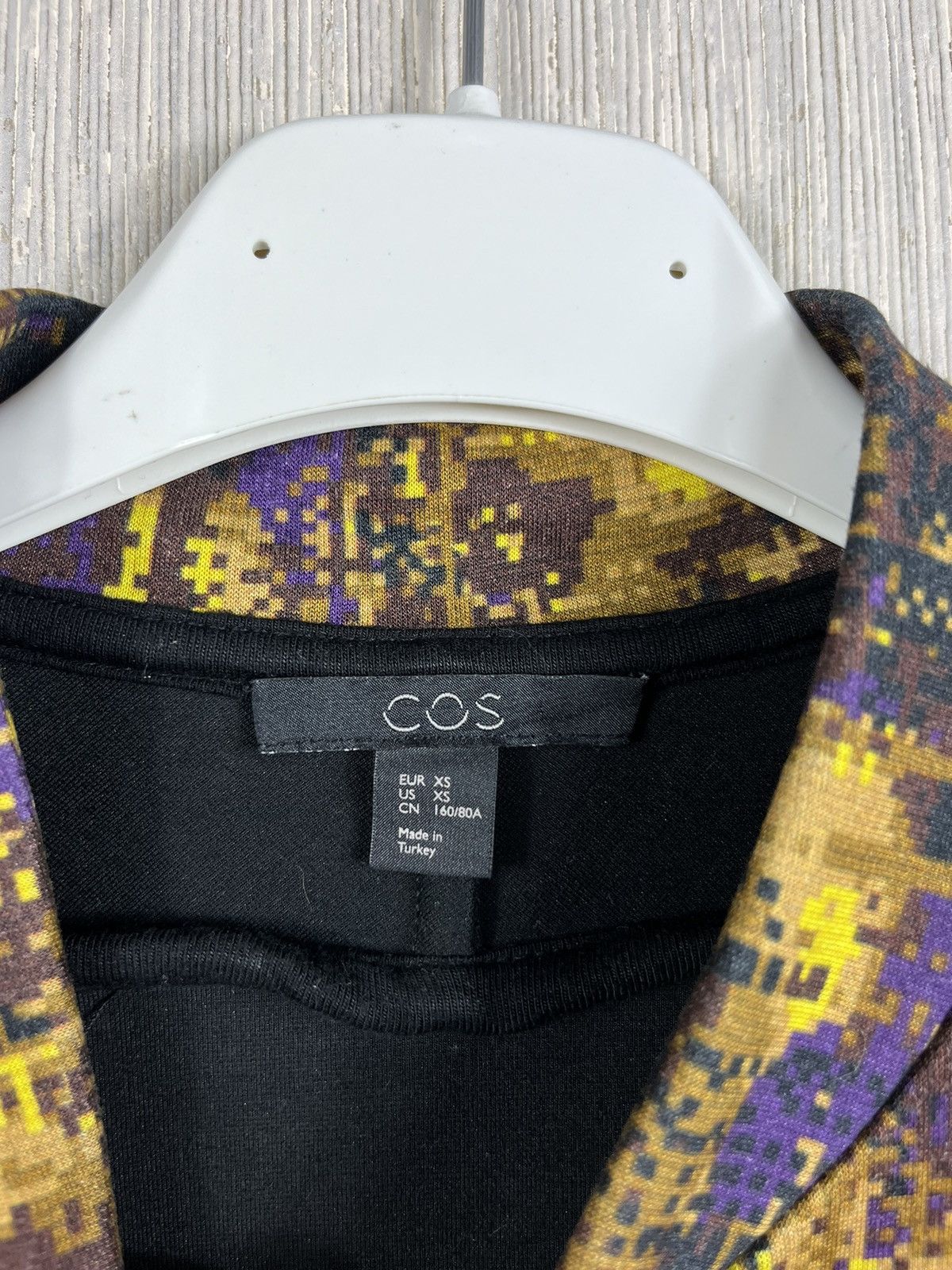 Cos × Designer COS abstract full print pixel light viscose jacket Size XS / US 0-2 / IT 36-38 - 14 Thumbnail