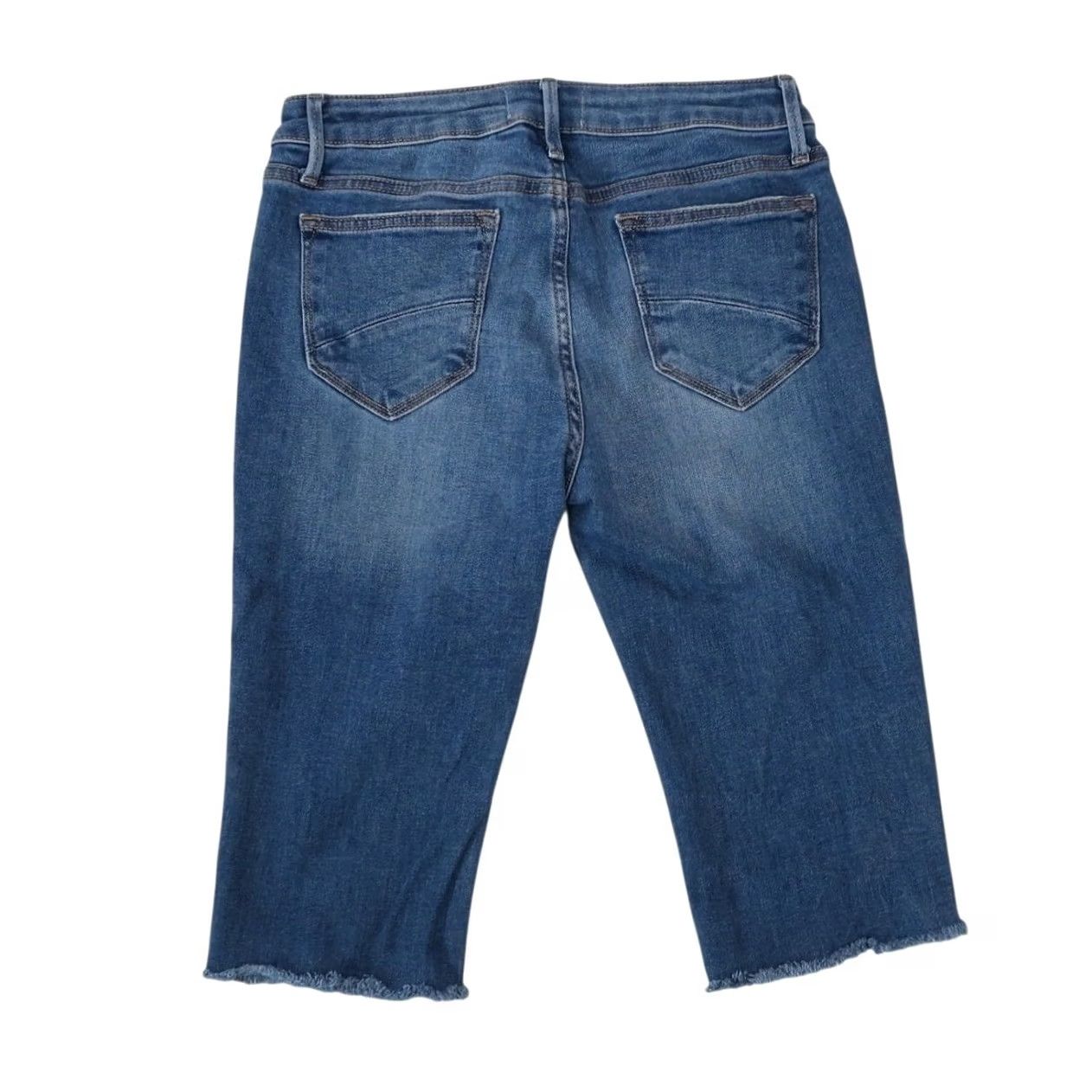 Vintage Driftwood Bermuda Shorts Blue Denim Capri Jean Cropped 27 Womens Size 27" / US 4 / IT 40 - 3 Thumbnail