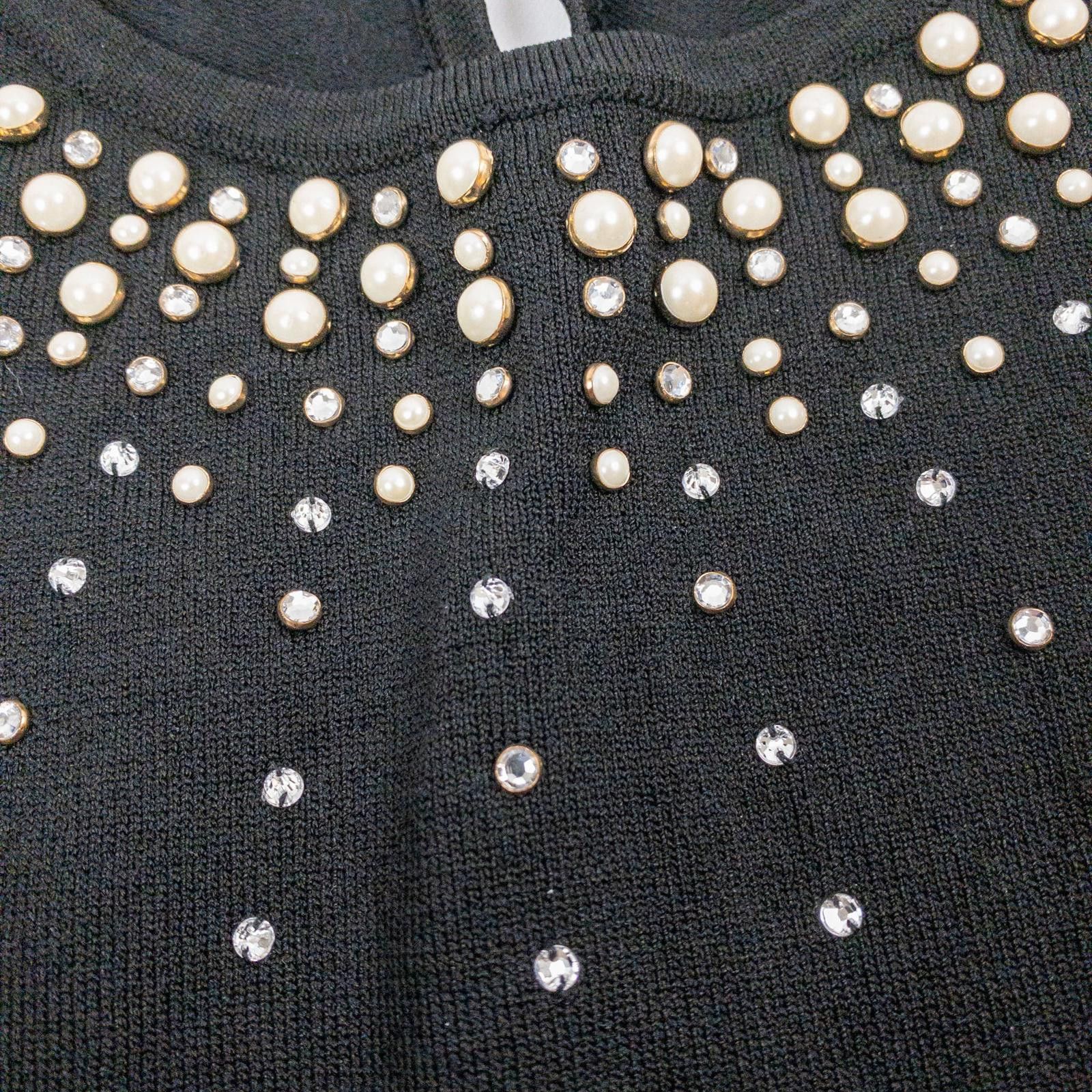 Other White House Black Market Black Beaded Sweater Womens Small Size S / US 4 / IT 40 - 3 Thumbnail