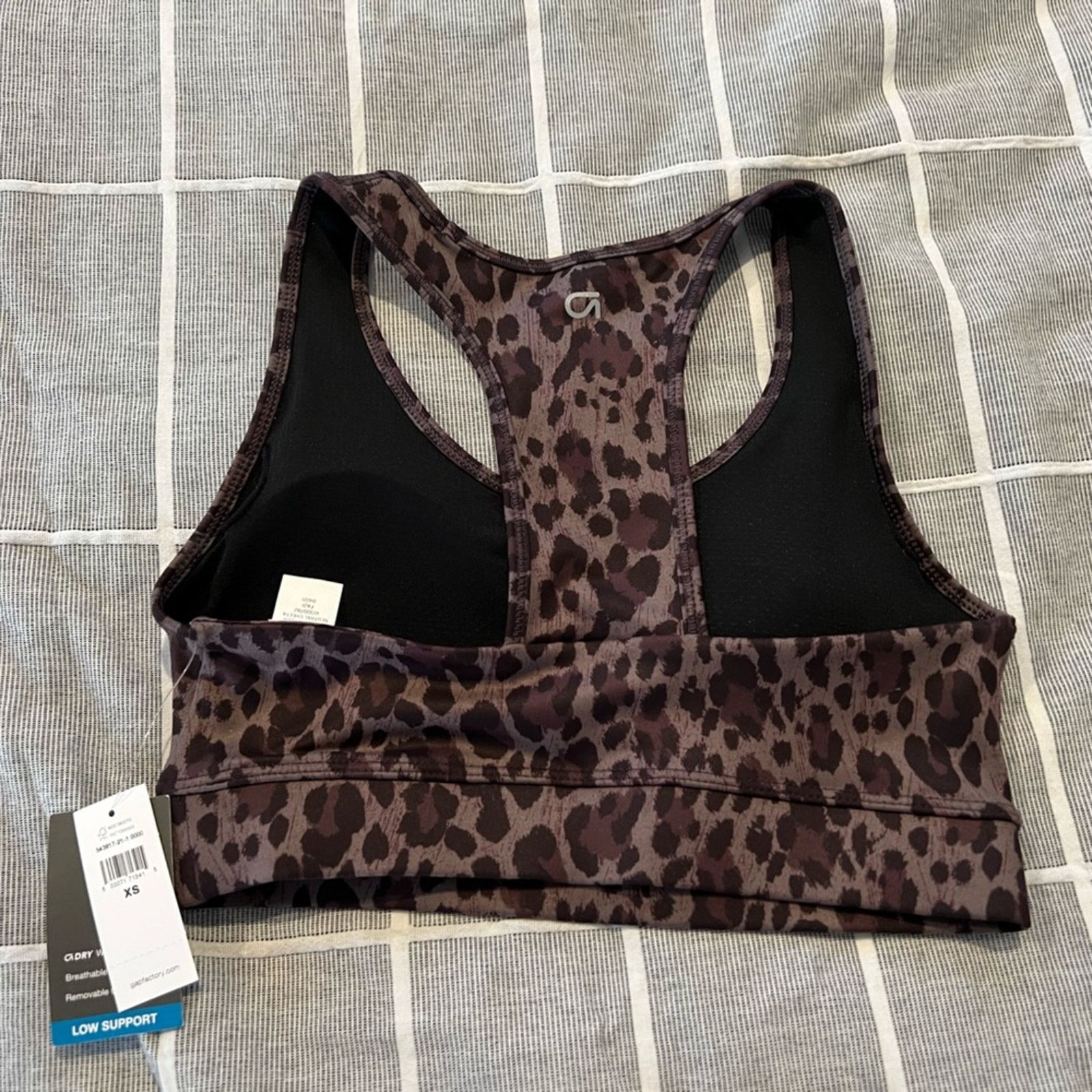 Gap GAP Fit T Back Sports Bra Cheetah Print Size XS NWT Size ONE SIZE - 2 Thumbnail