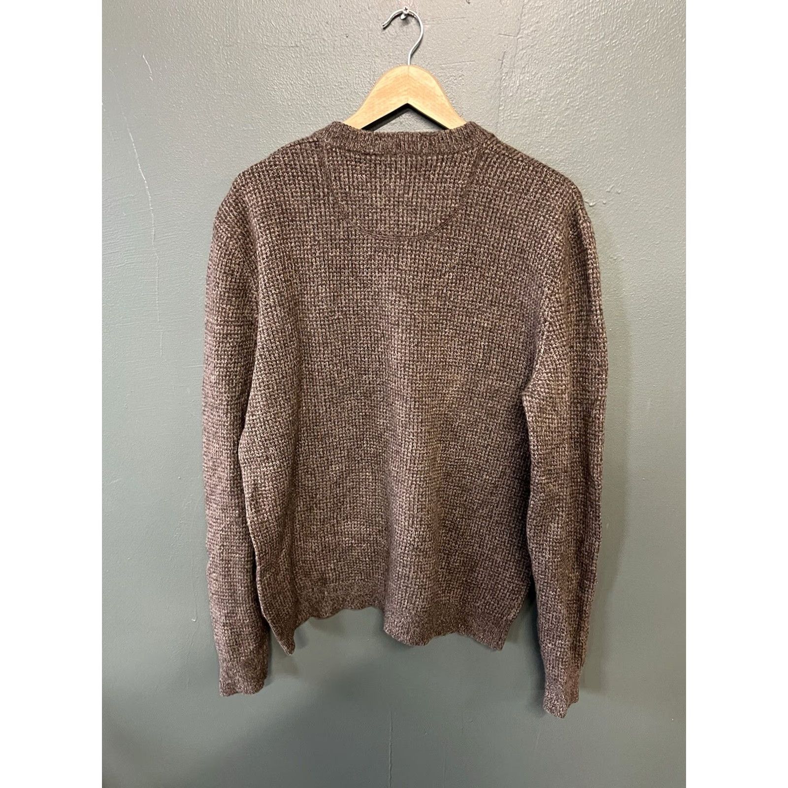Vintage Woolrich Mens Brown Waffled Long Sleeve Fleece Sweatshirt L"} Size US L / EU 52-54 / 3 - 2 Thumbnail