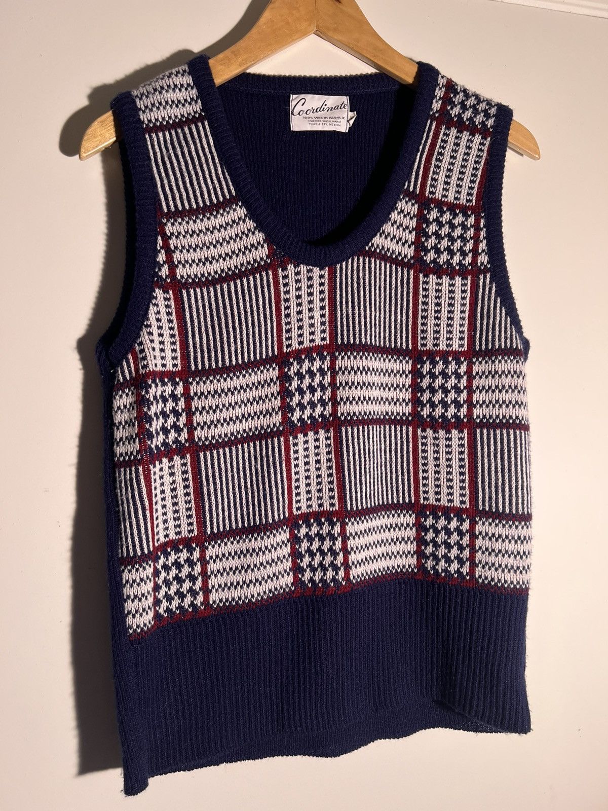 Vintage 60’s 70’s Vintage Coordinate Lord Clayton Retro Plaid Vest Size US S / EU 44-46 / 1 - 1 Thumbnail