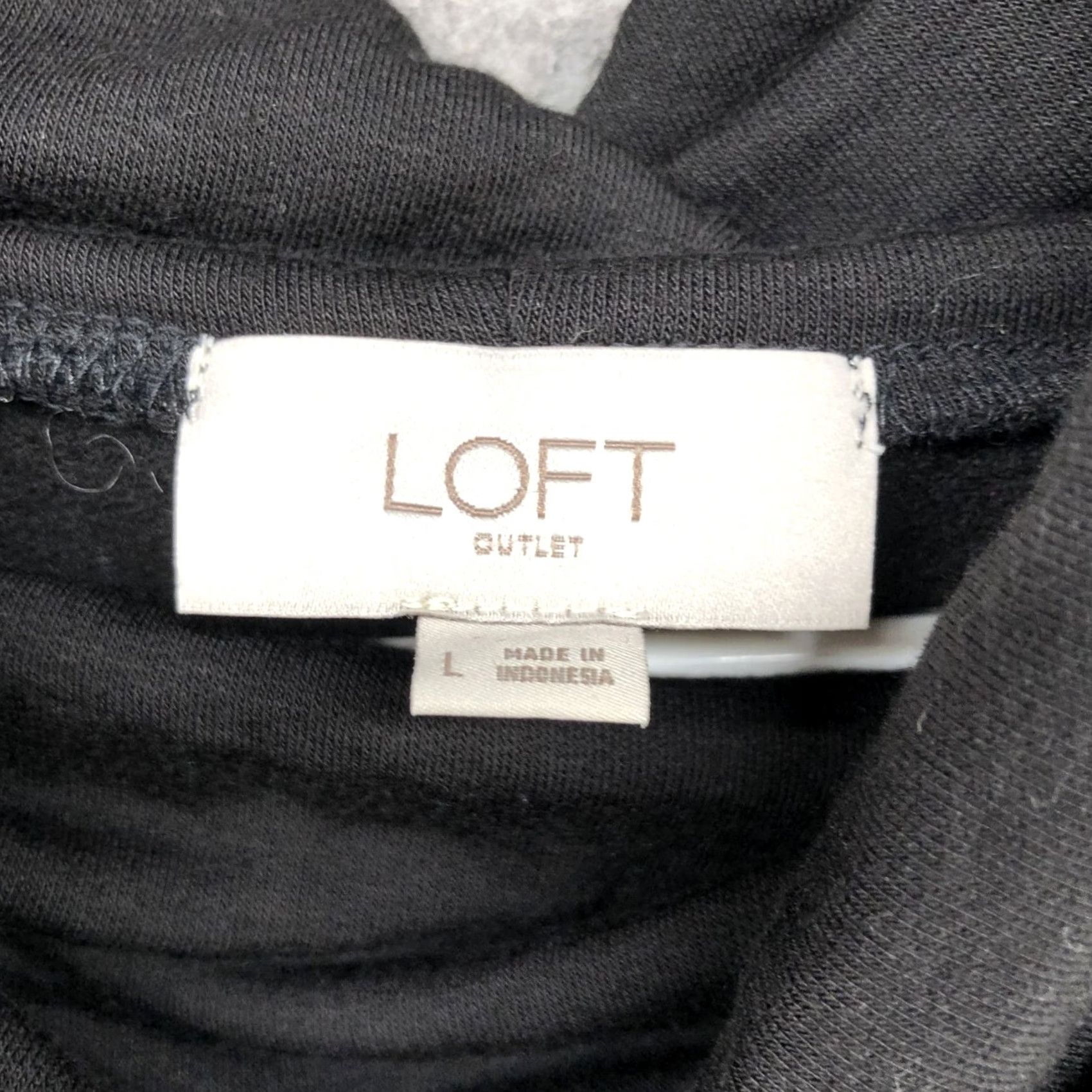 Loft Loft Turtleneck Tunic Top Womens L Black Pullover Knit Relaxed Fit Casual Long Sleeve | T-Shirt Style Cozycore Lounge Season Fall Winter Size L / US 10 / IT 46 - 6 Thumbnail