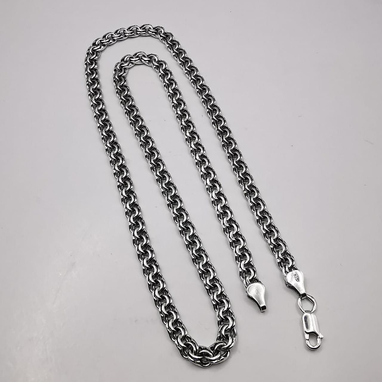 Sterling Silver Vintage Chain Necklece,925 Sterling Silver,Signed , 26,11g Size ONE SIZE - 2 Thumbnail