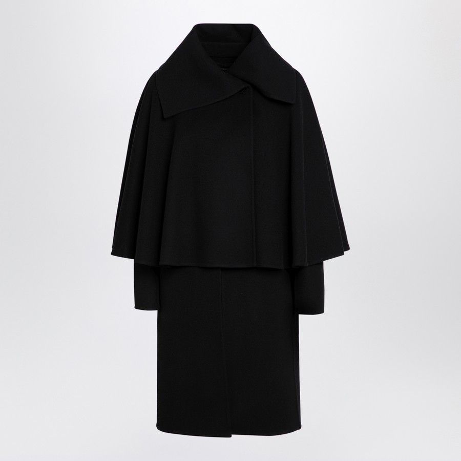 Chloe o1d2blof0824 Wool Coat in Black Size S / US 4 / IT 40 - 1 Thumbnail