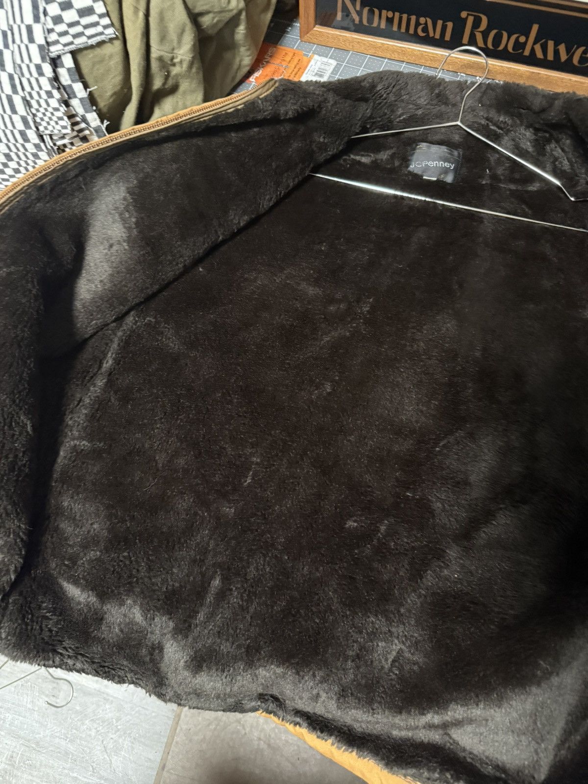 JCPenney Vintage JCPenneys Workwear Fur Lined Jacket Size US M / EU 48-50 / 2 - 3 Thumbnail