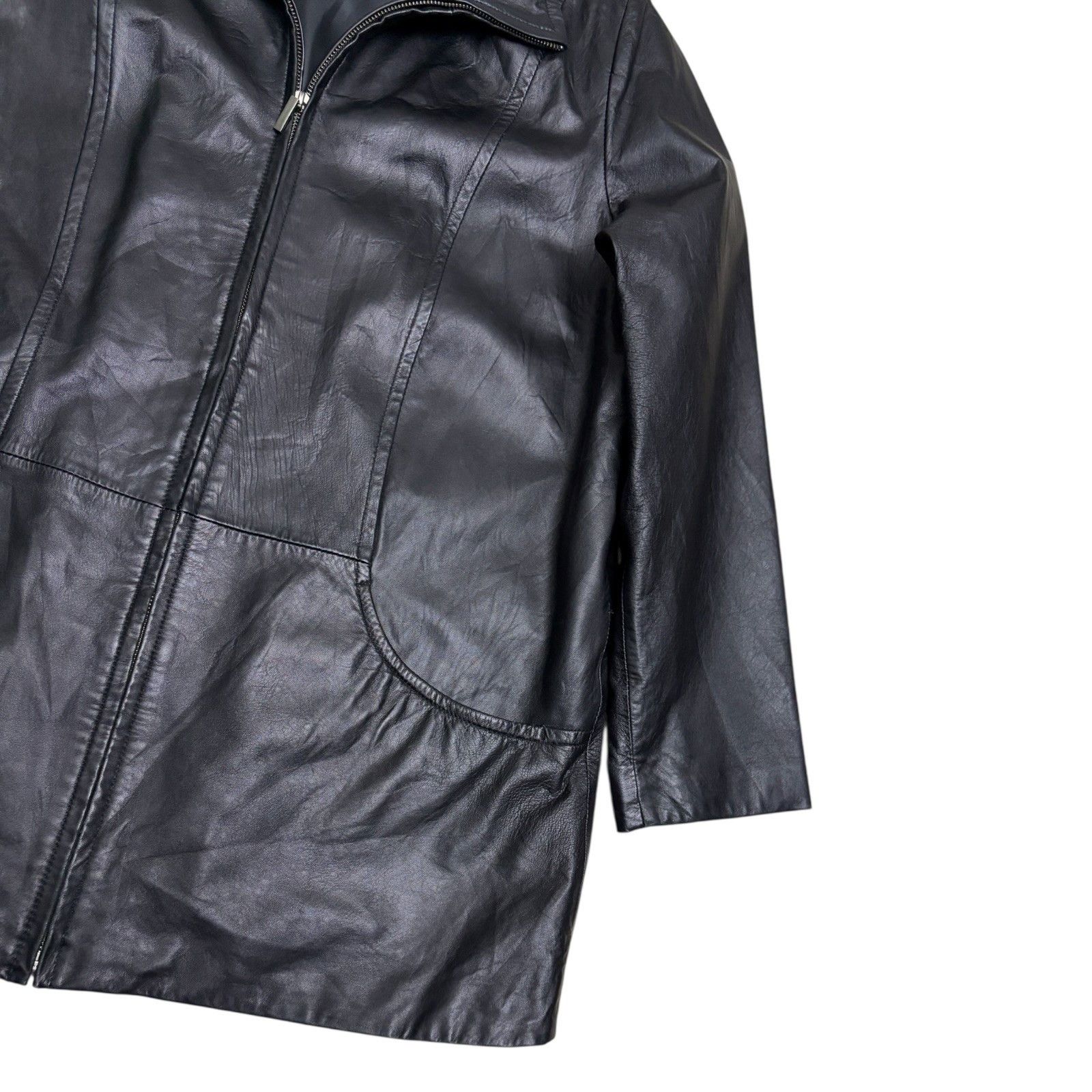 Other COLEBROOK Leather Business Casual Jacket Coat Womens 1X Size XL / US 12-14 / IT 48-50 - 6 Thumbnail