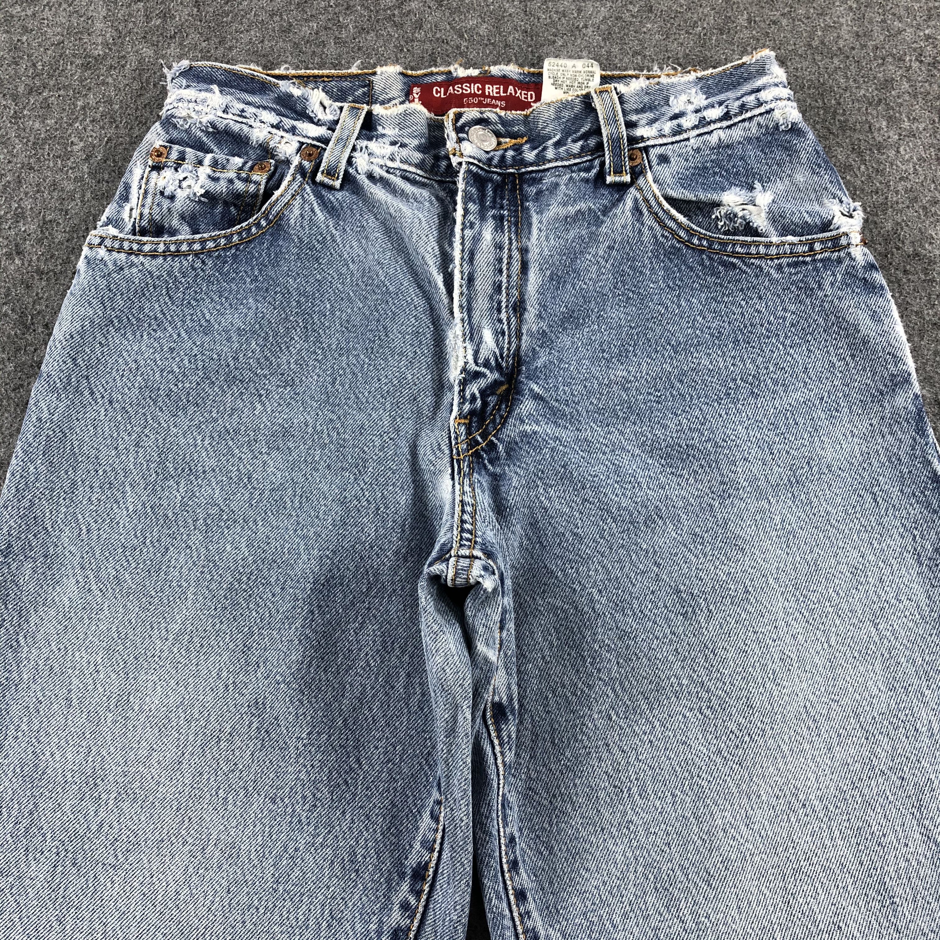Levi's × Vintage Vintage Blue Wash Light Wash Levis 550 Jeans-JM1780 Size US 27 - 3 Thumbnail