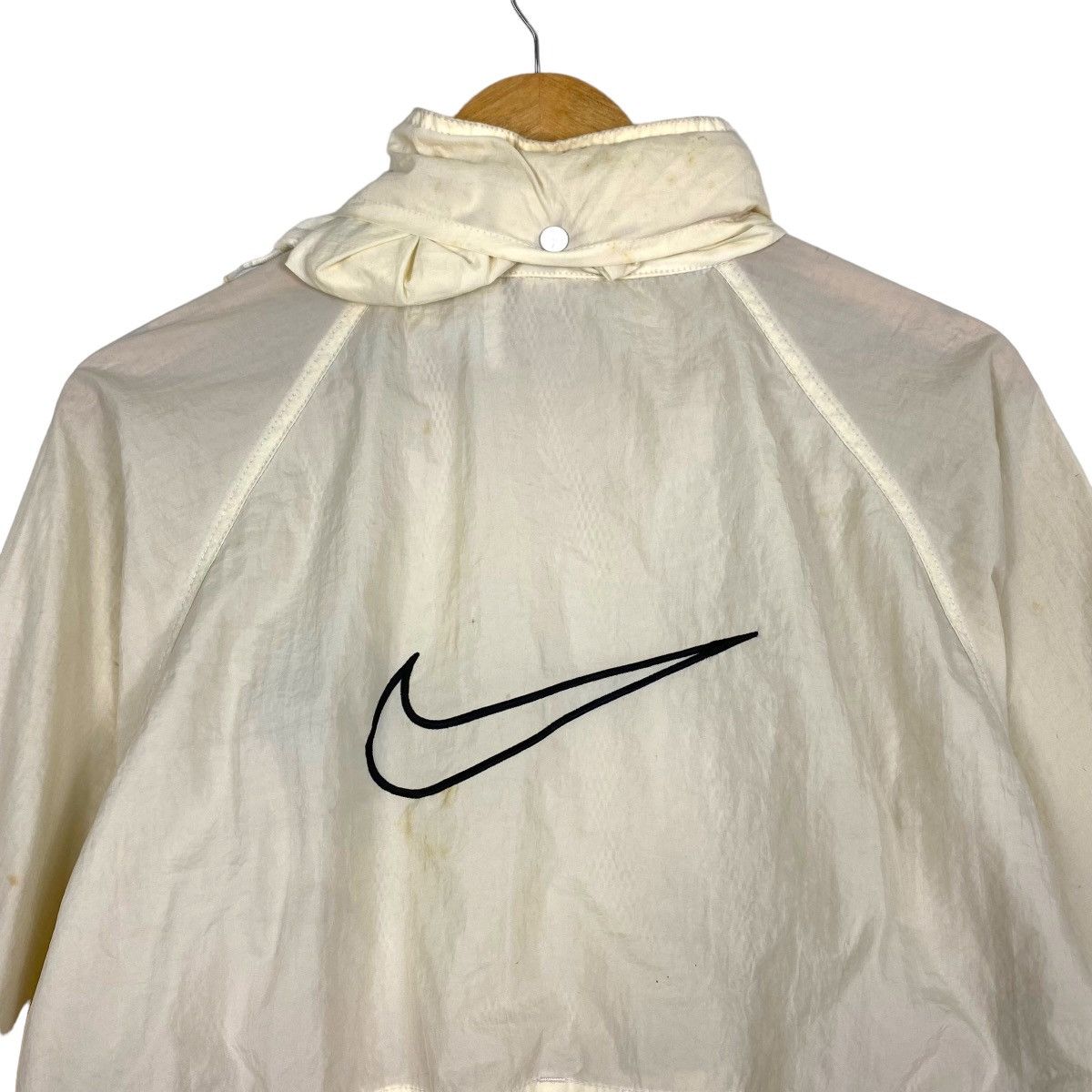 Japanese Brand Vintage 90s Nike Big Swoosh Light Zipper Jacket Size US M / EU 48-50 / 2 - 11 Thumbnail