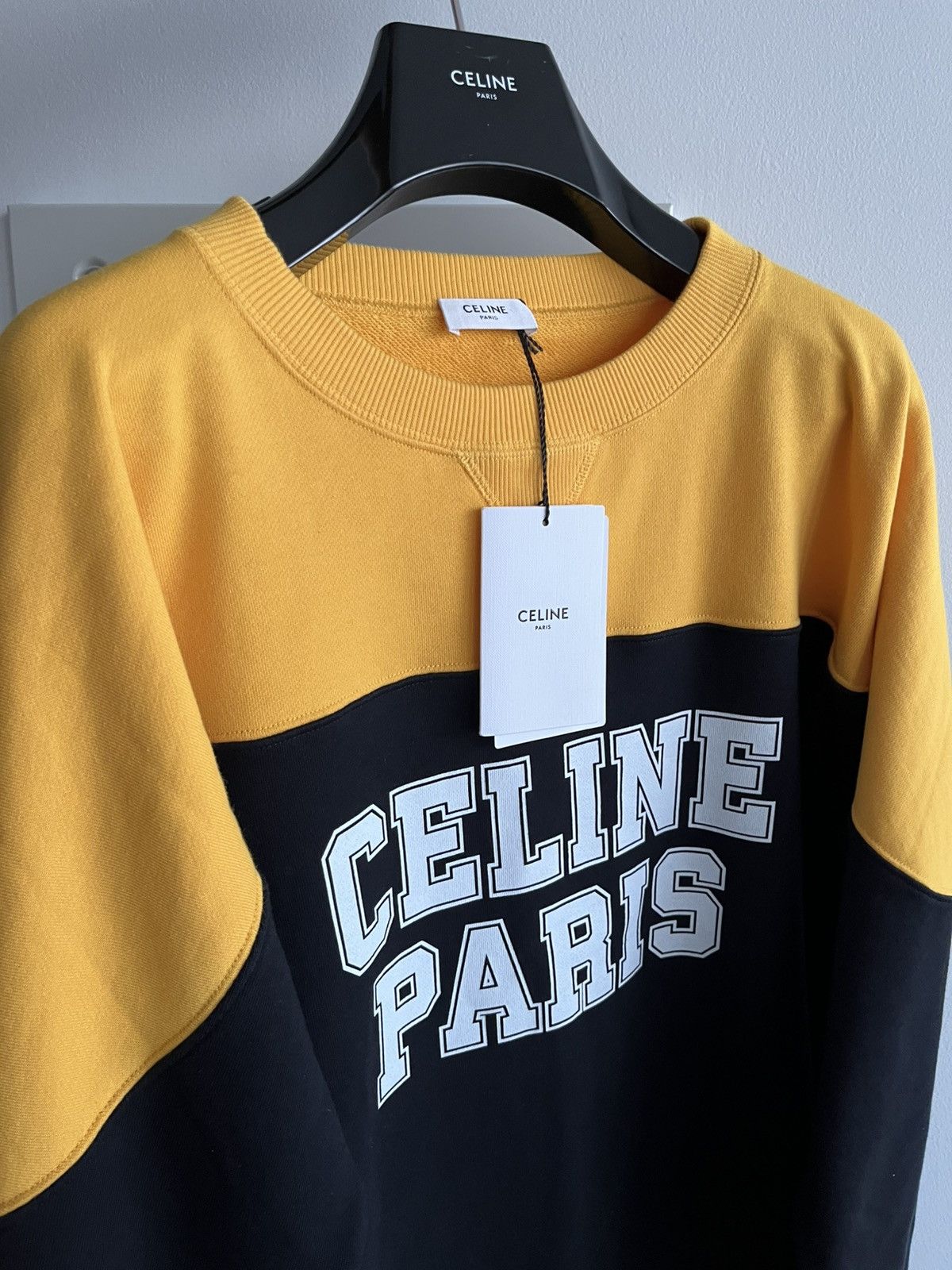 Celine × Hedi Slimane Super Runway Celine By Hedi Logo Sweatshirt Brand New Size US XL / EU 56 / 4 - 4 Thumbnail