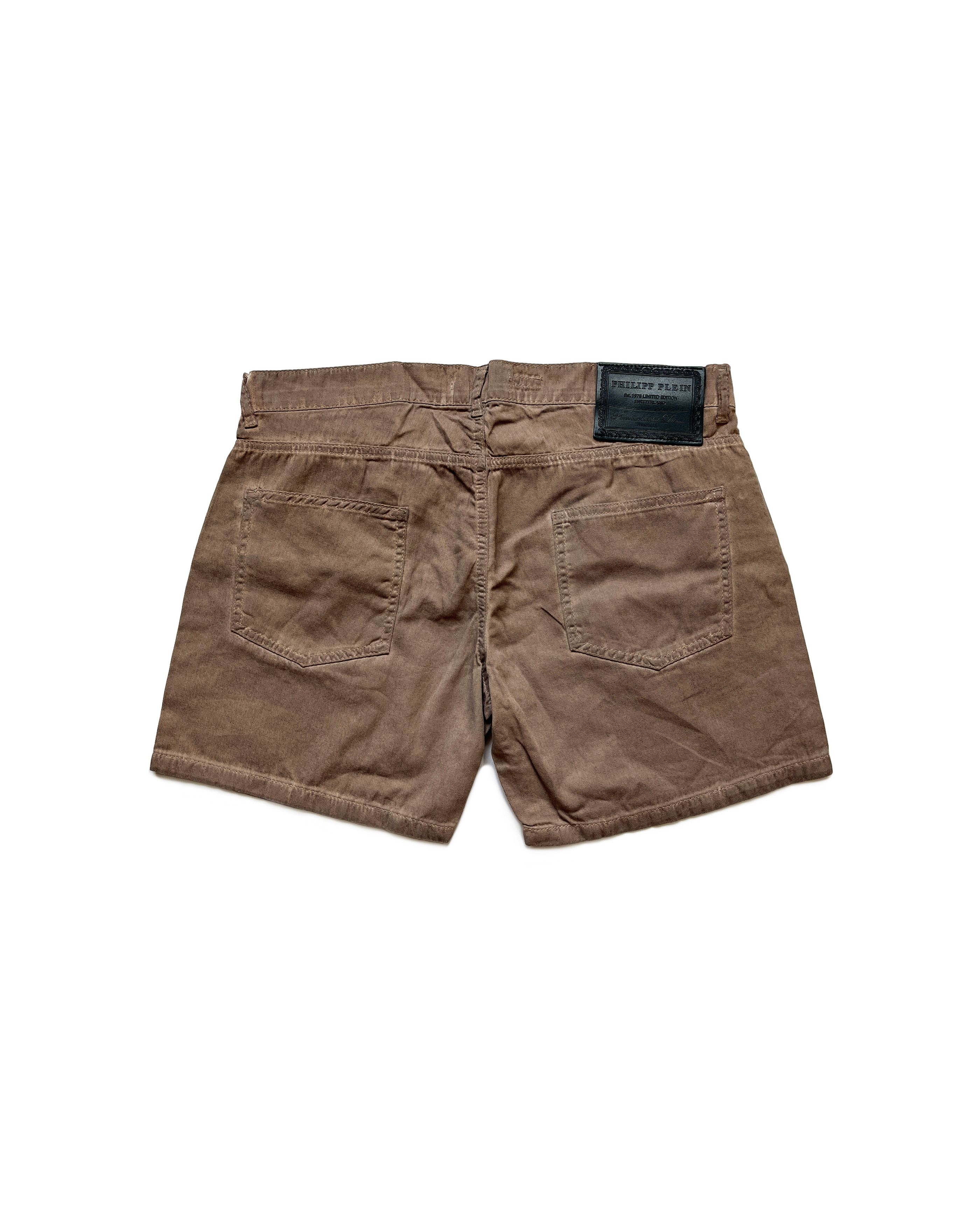 Philipp Plein Vintage Y2K Philipp Plein Faded Shorts Size US 34 / EU 50 - 2 Thumbnail