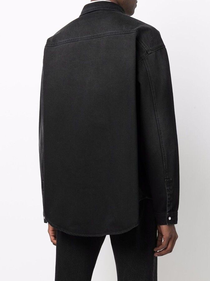 Vetements o1mle0824 Crystal Logo Denim Shirt in Multicolor Size XS / US 0-2 / IT 36-38 - 5 Thumbnail