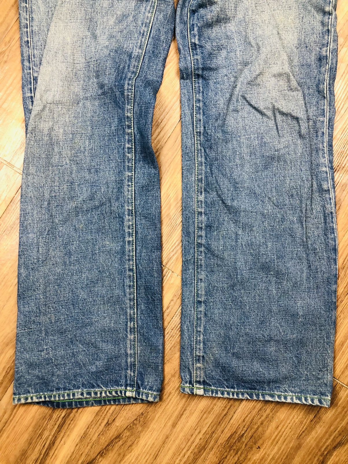 If Six Was Nine WCJ Wide-Leg Ripped Jeans - Unique Thigh Cutout Denim (40) Size US 26 / EU 42 - 4 Thumbnail
