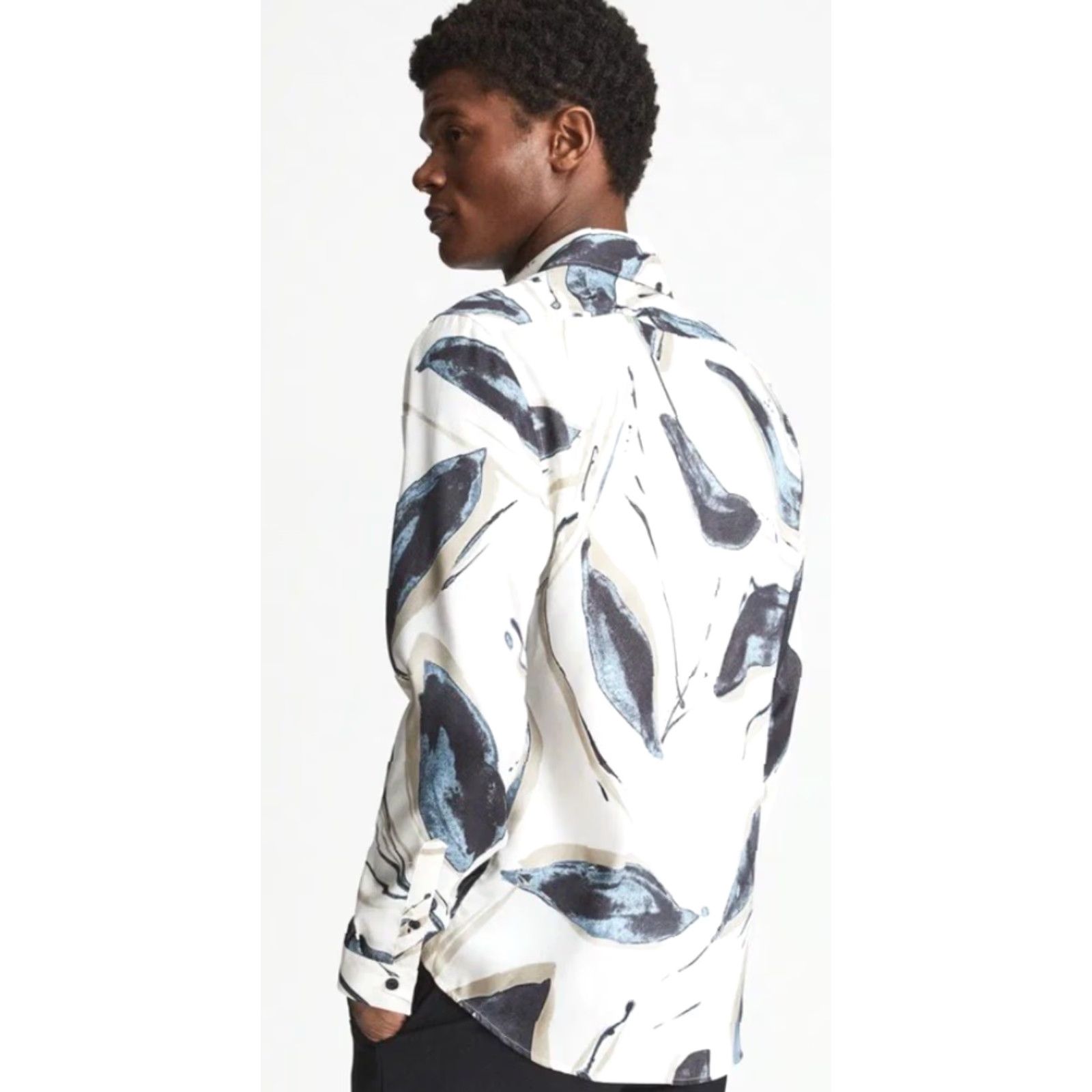 Reiss REISS Sab Painted Print Shirt Regular Fit Button Up Sz XXL EUC Size US XXL / EU 58 / 5 - 2 Thumbnail