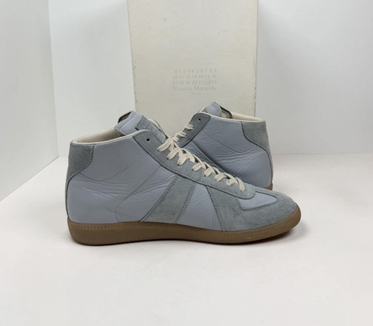 Maison Margiela Size 8.5US - Maison Margiela GAT High Top Sky Blue Size US 8.5 / EU 41-42 - 4 Thumbnail