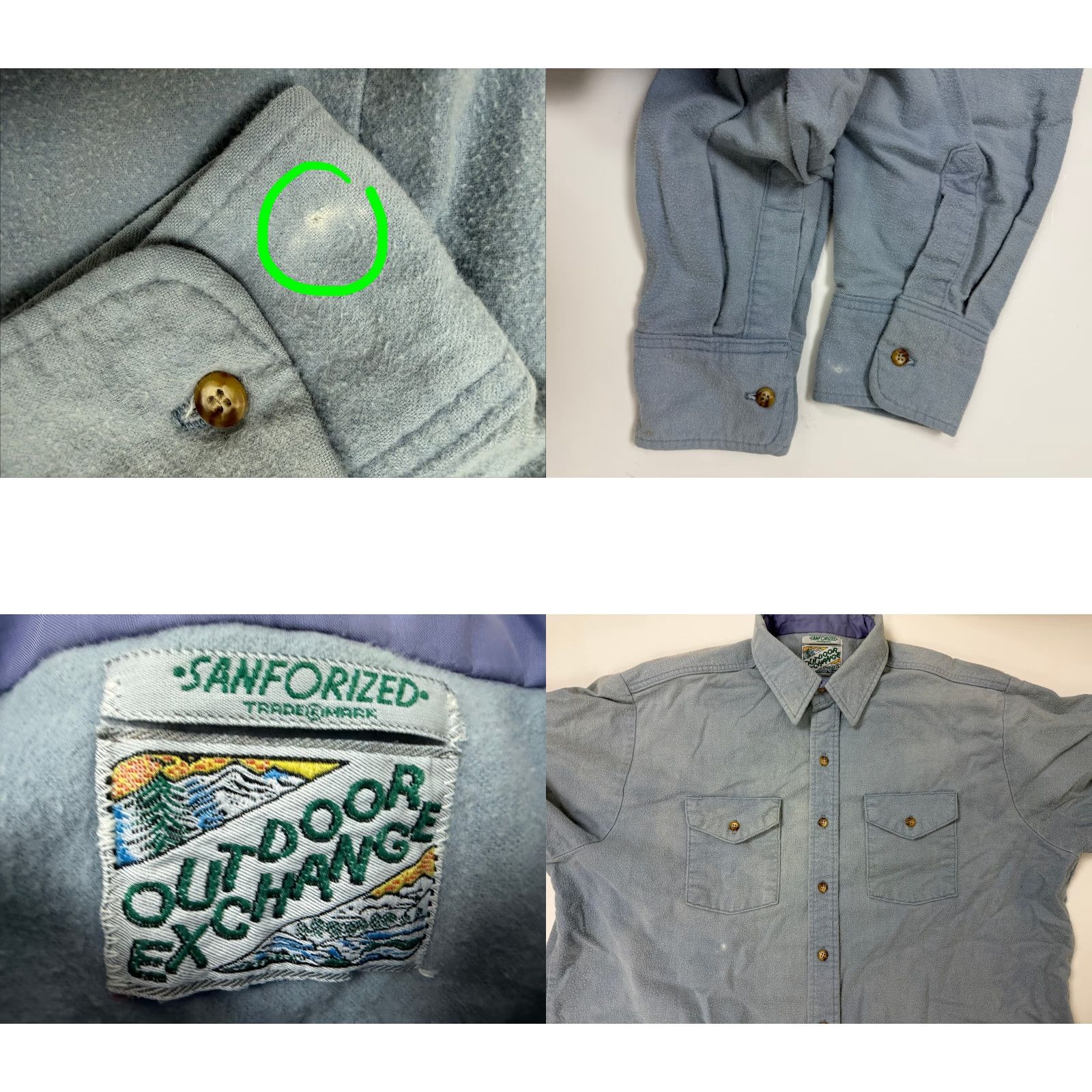 Vintage VINTAGE Outdoor Exchange Chamois Flannel Shirt Men 2XL Blue Heavyweight Pockets 80s 90s Grunge Hipster Outdoor Size US XXL / EU 58 / 5 - 10 Thumbnail