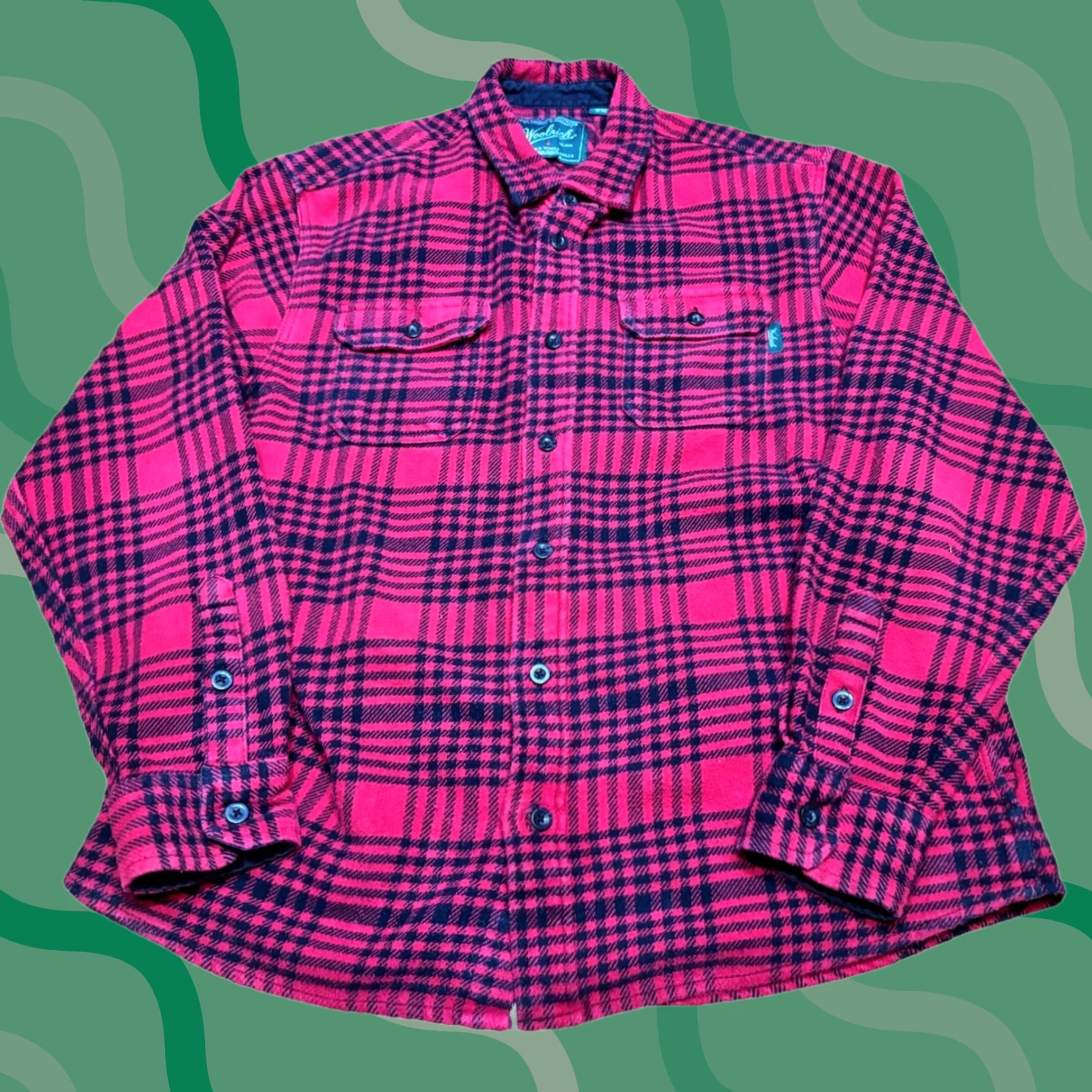 Vintage Woolrich Mens Plaid Flannel Shirt XL Red Button Down Size US XL / EU 56 / 4 - 1 Thumbnail