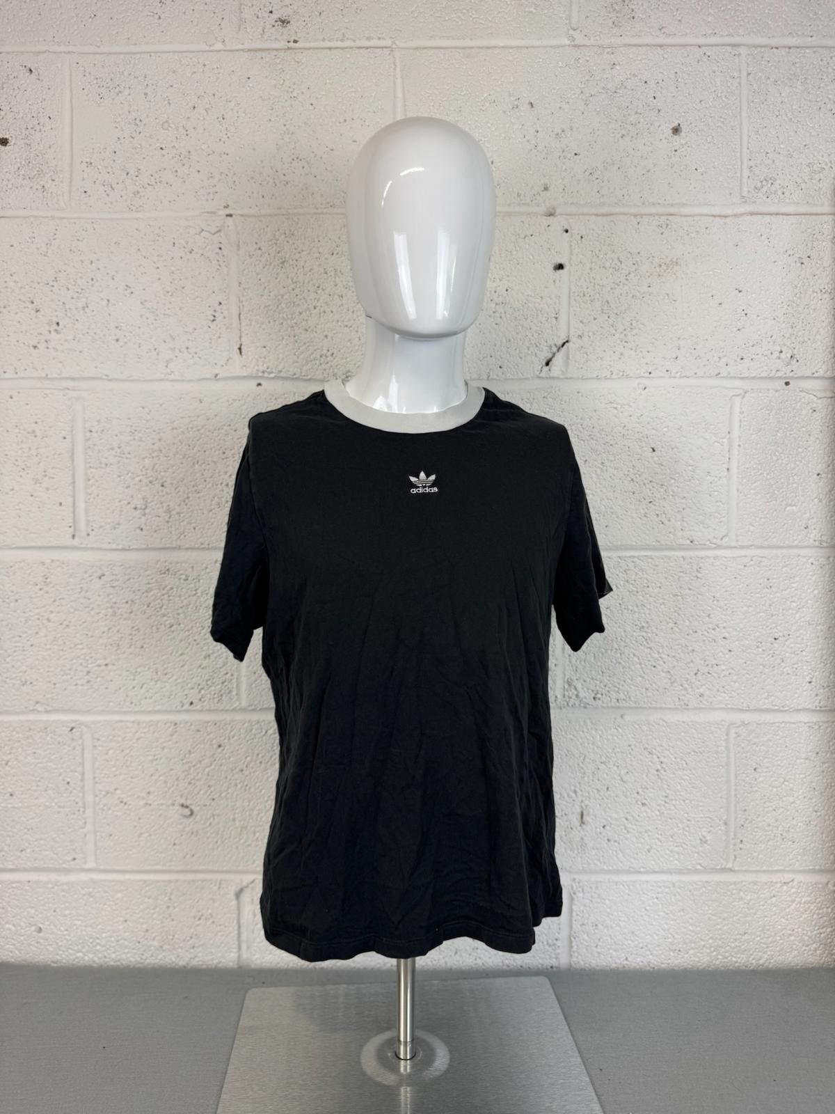 Adidas Adidas Black Crew Neck T-Shirt Womens Size 14 Size L / US 10 / IT 46 - 1 Thumbnail