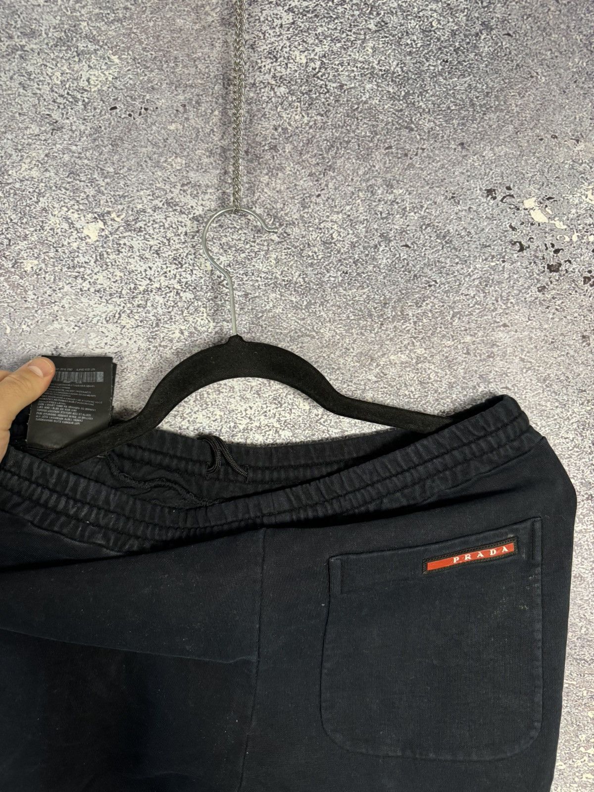 Prada × Vintage PRADA Red tab joggers sweatpants Black oldmoney XS size Size US 30 / EU 46 - 15 Thumbnail
