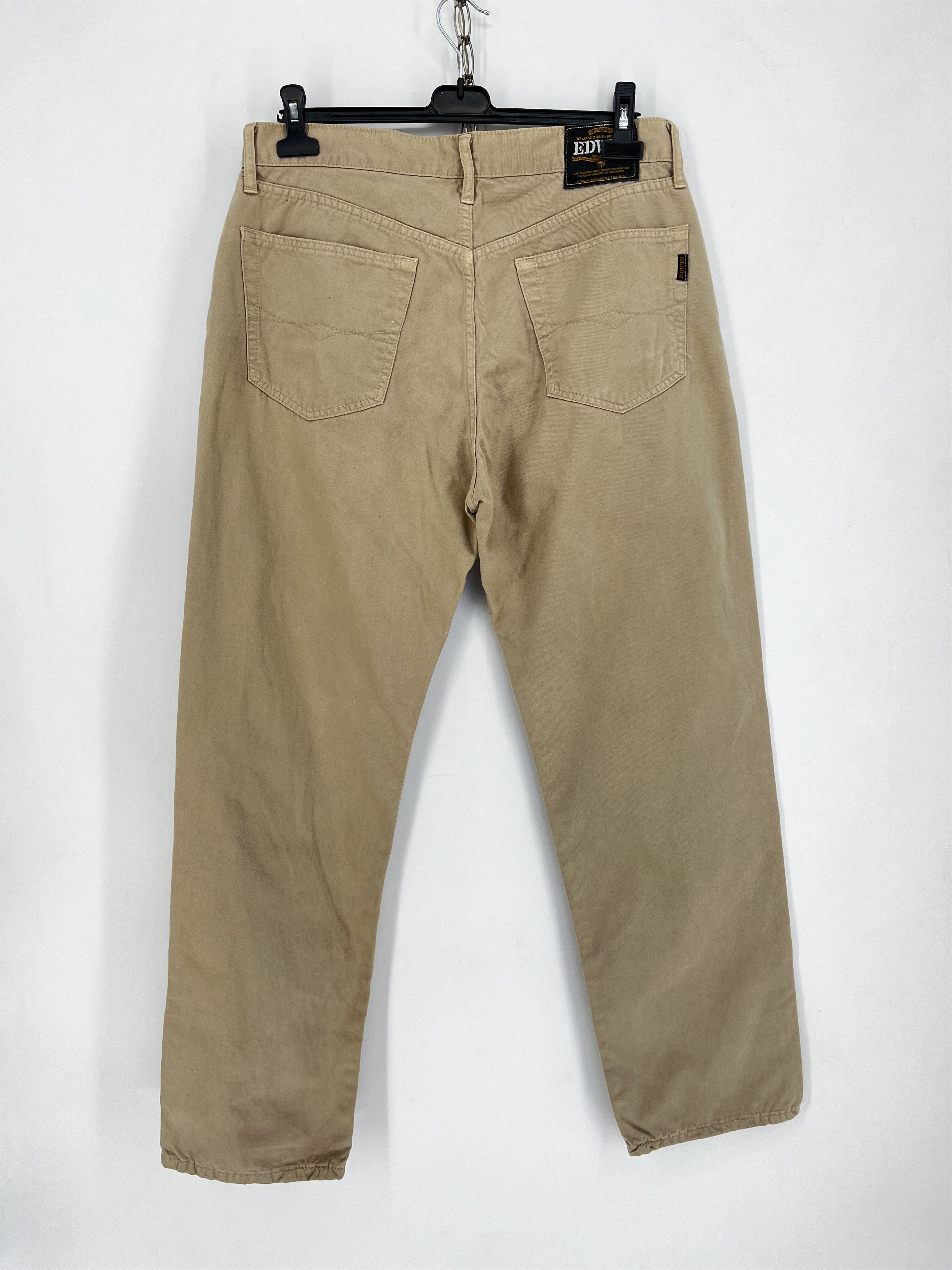 Edwin × Japanese Brand × Vintage Vintage Edwin Made in Japan Beige Denim Pants Jeans Size US 36 / EU 52 - 9 Thumbnail