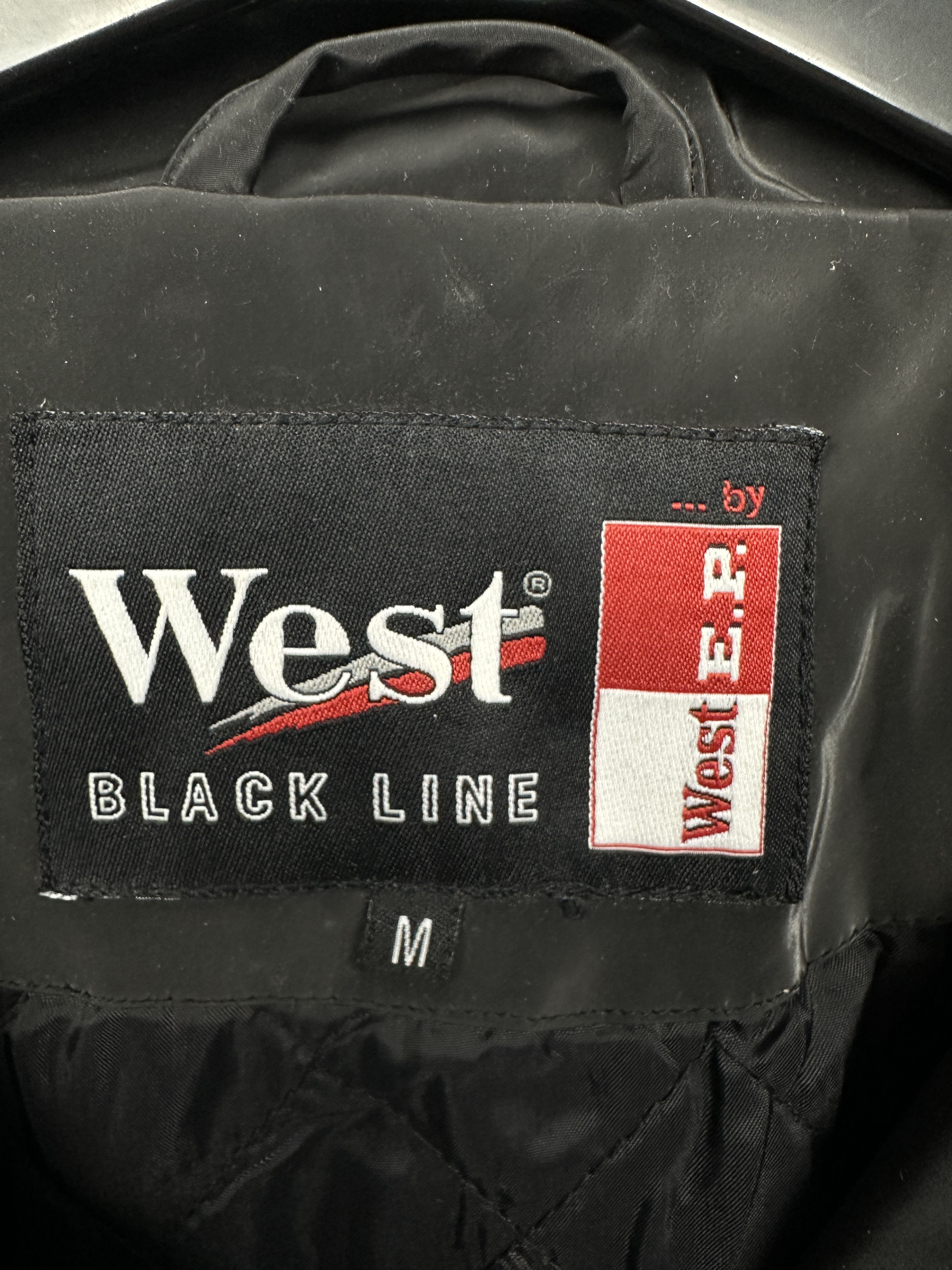 Vintage West Black Line 90s Vintage Mens Jacket Racing Japanese Size US M / EU 48-50 / 2 - 3 Thumbnail