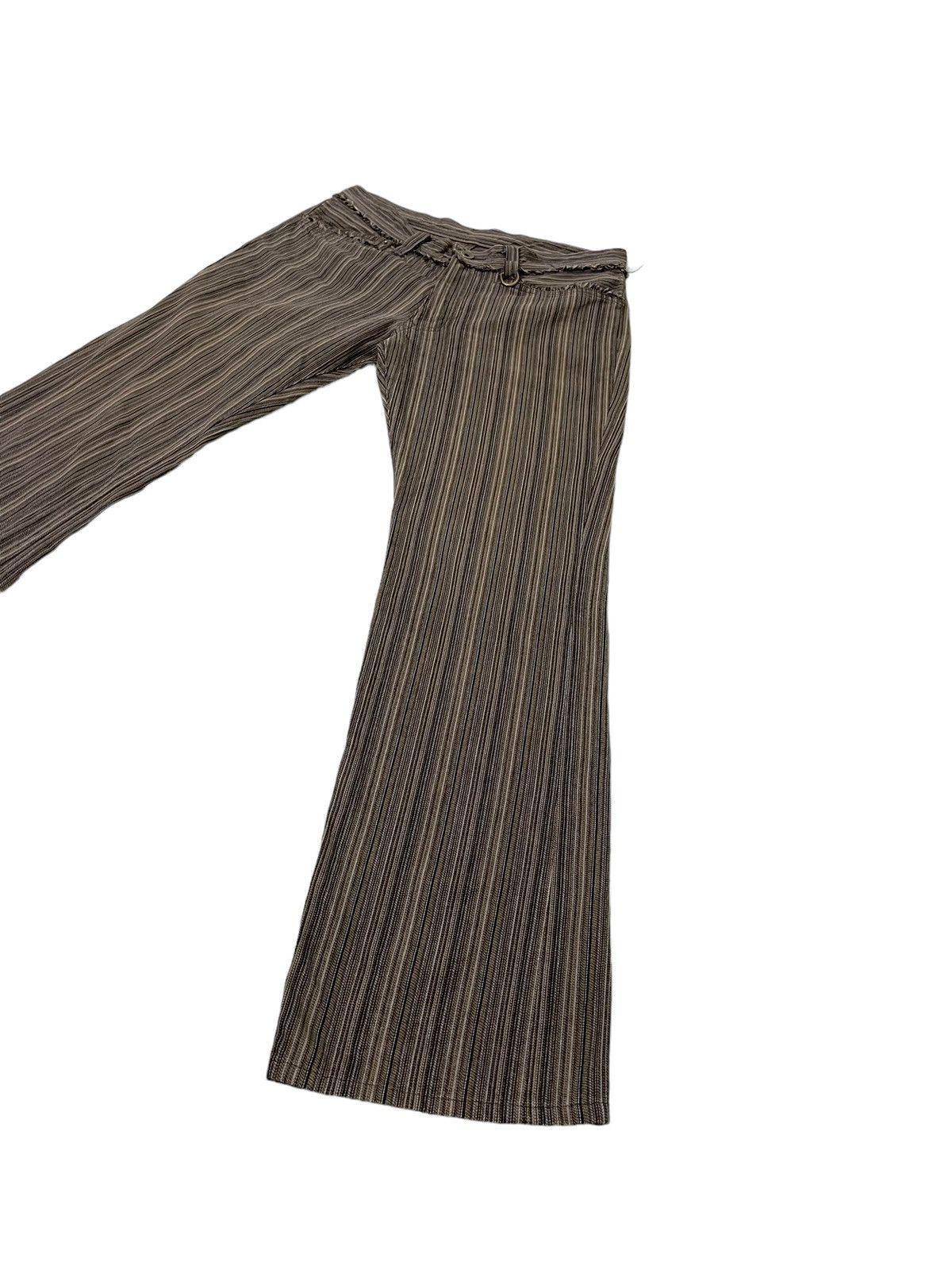 Japanese Brand Flare Jeans Nicole Club Striped Low Rise Boot Cut 7🟦8 Size US 29 - 3 Thumbnail
