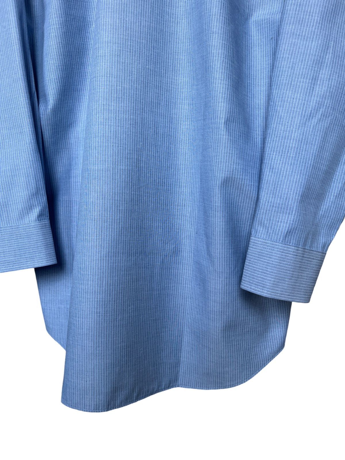 Issey Miyake NWT 1980 Issey Miyake Blue Stripes Button Up Shirt Size US XL / EU 56 / 4 - 8 Thumbnail