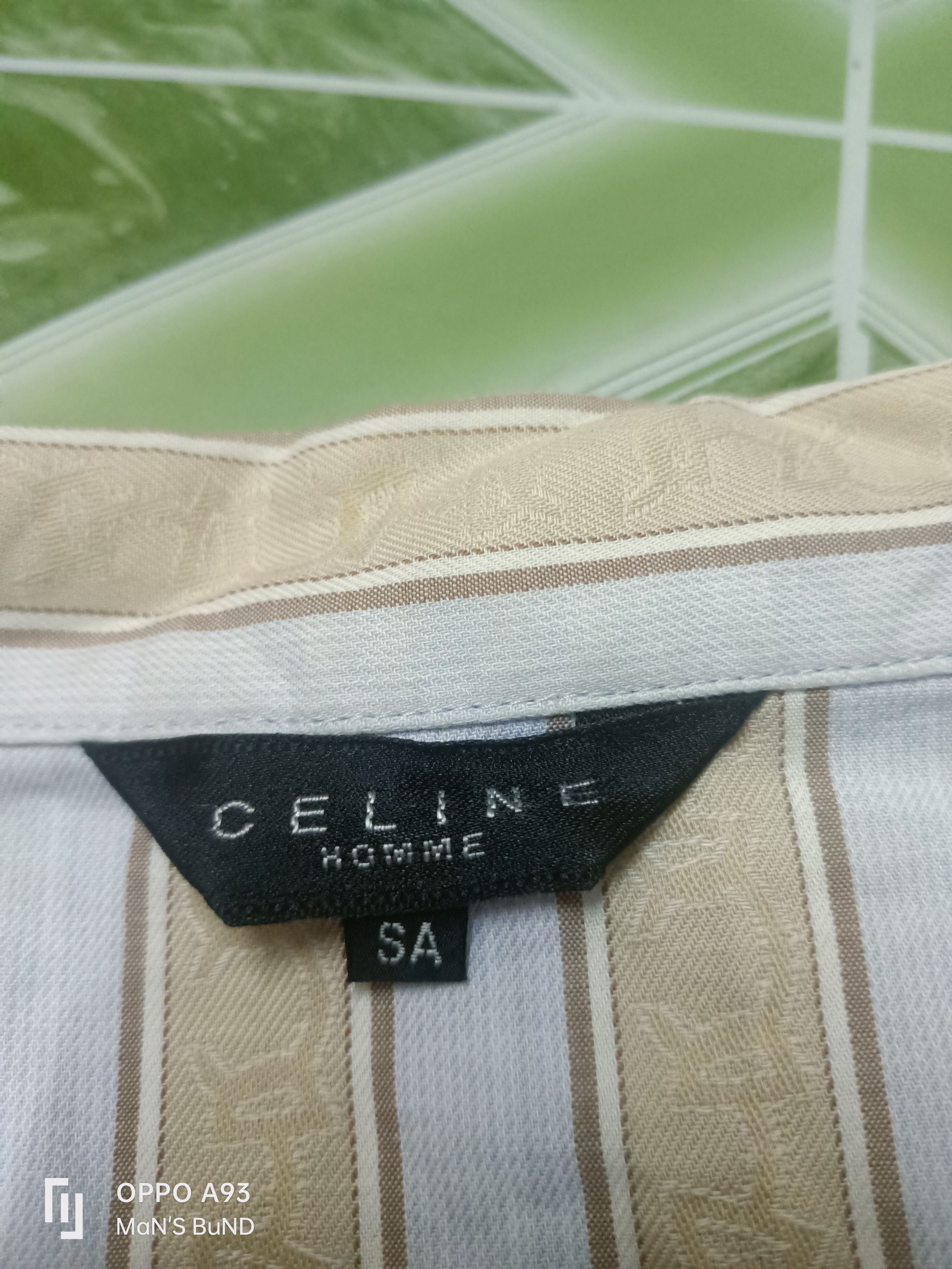 Celine × Vintage Vintage Celine Homme Button Shirt Size M / US 6-8 / IT 42-44 - 5 Thumbnail