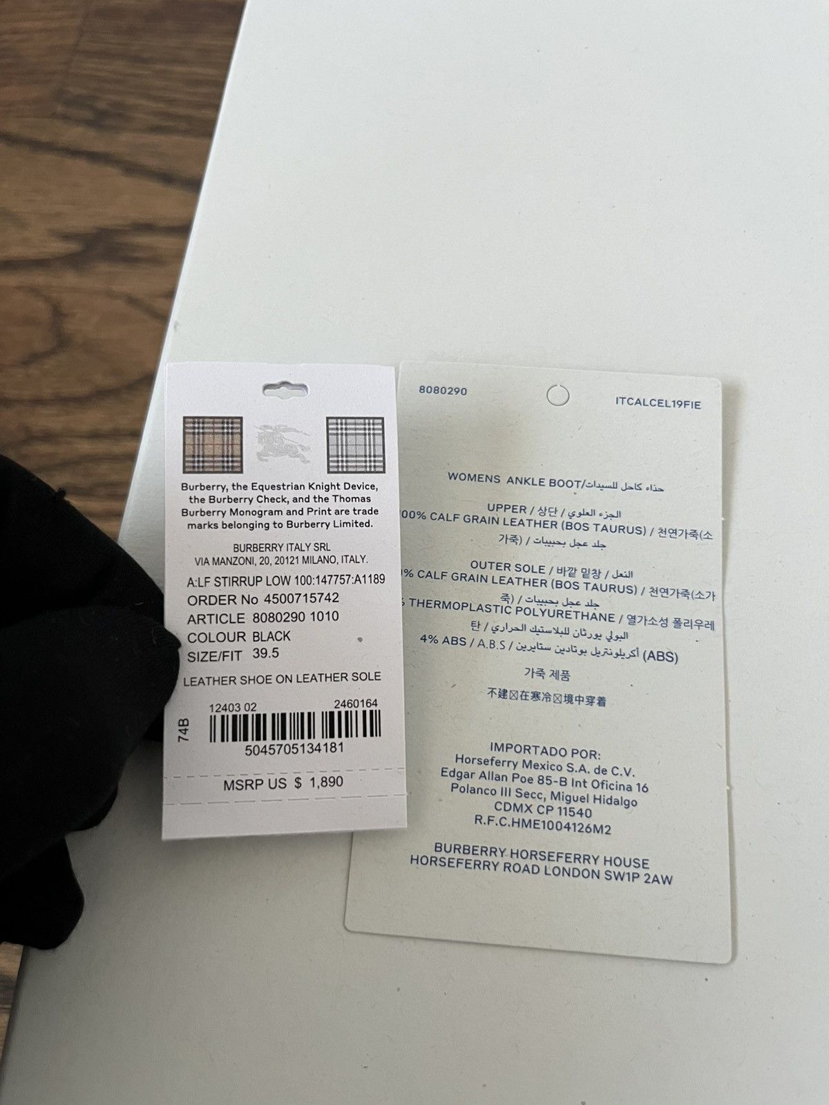 Burberry Burberry Leather Stirrup Low Boots Size US 9.5 / IT 39.5 - 19 Thumbnail
