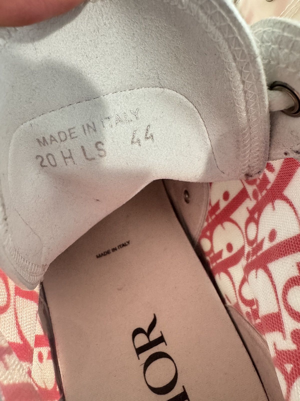 Dior Dior B23 Pink Oblique High-Top Sneakers Sz 11 Size US 11 / EU 44 - 6 Thumbnail