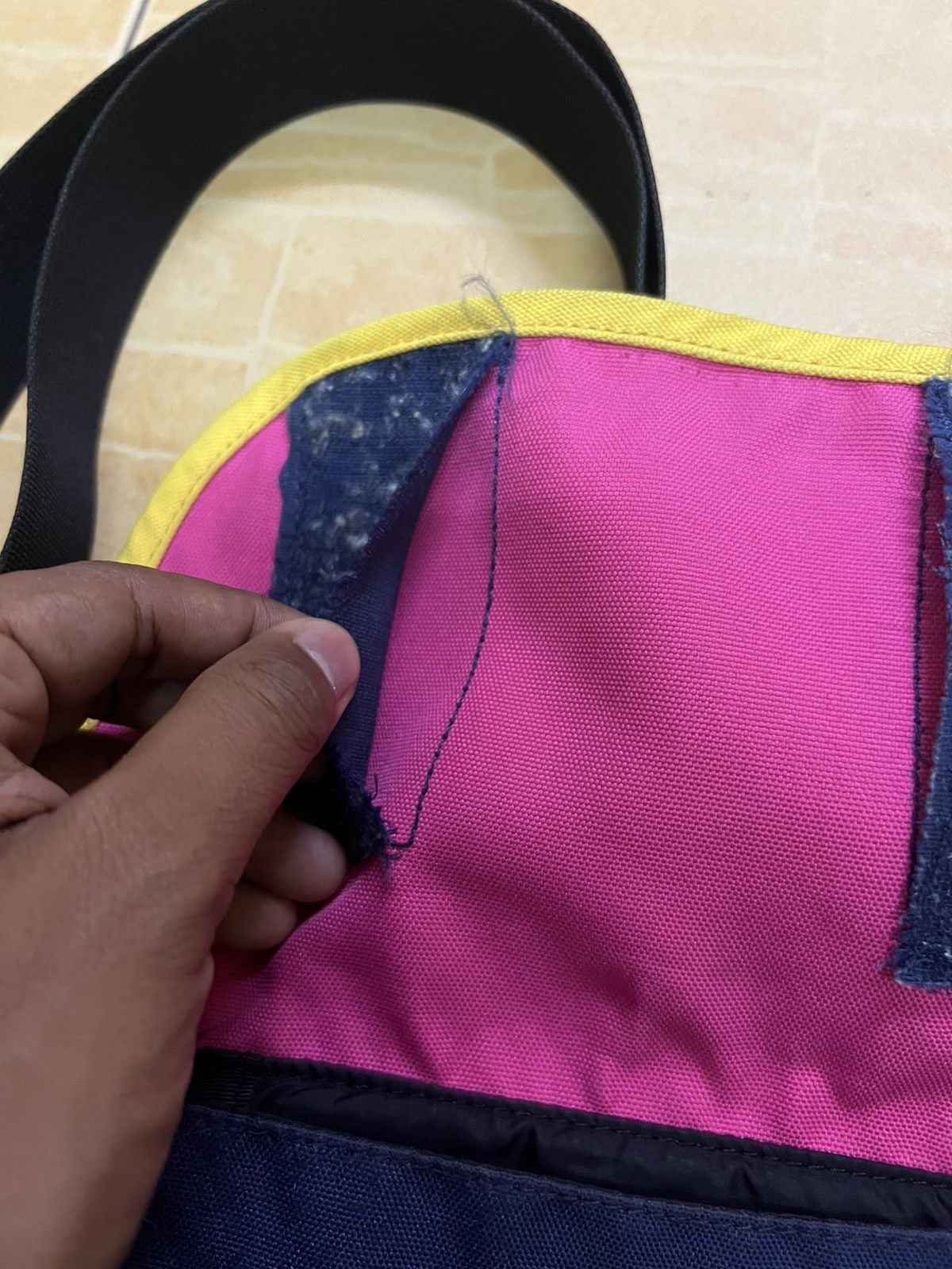 Japanese Brand MEI Japan Multicolor Violet Label Sling Bag Size ONE SIZE - 10 Thumbnail