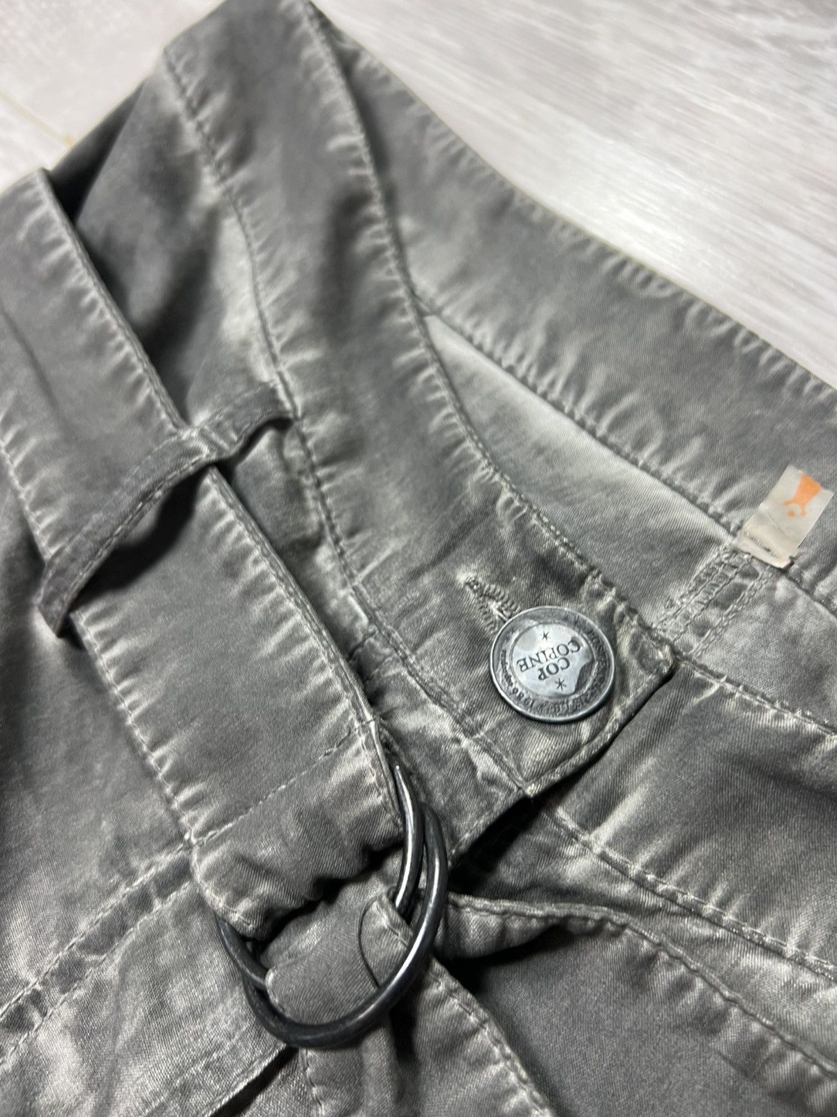 Cop Copine Cop. Copine High Waisted Lyocell Belted Cargo Pants Size 38 Size 27" / US 4 / IT 40 - 7 Thumbnail