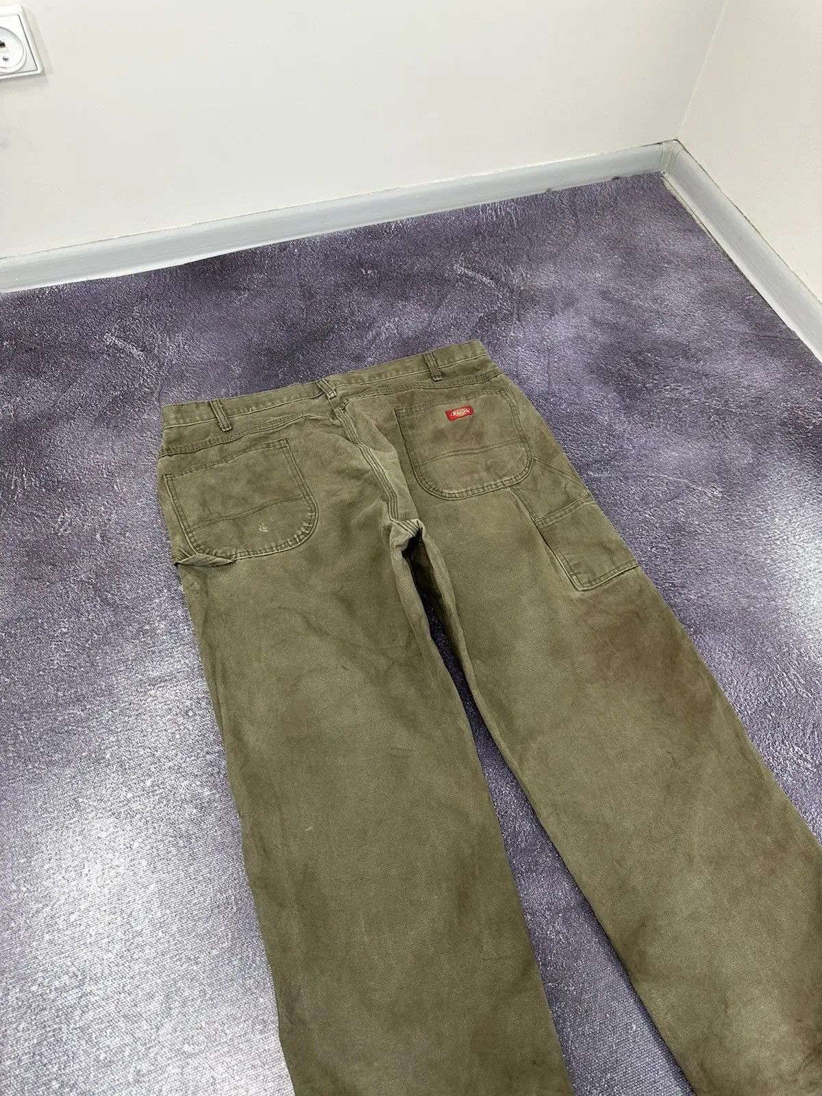 Dickies × Vintage Vintage Dickies Distressed Olive USA Work Hype Baggy Pants Size US 42 / EU 58 - 4 Thumbnail