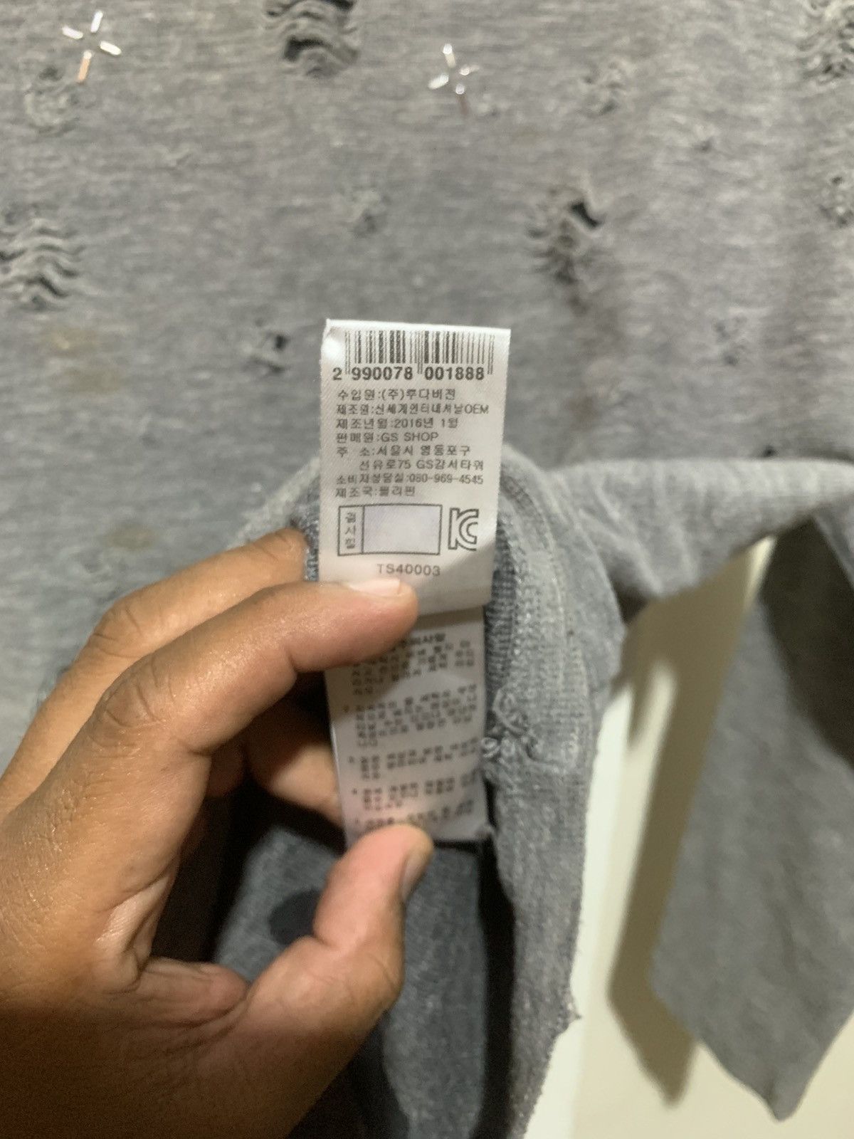 Le Grande Bleu (L.G.B.) Japanese Hype Distressed LGB ISWN Style Longsleeve tee Size US S / EU 44-46 / 1 - 12 Thumbnail