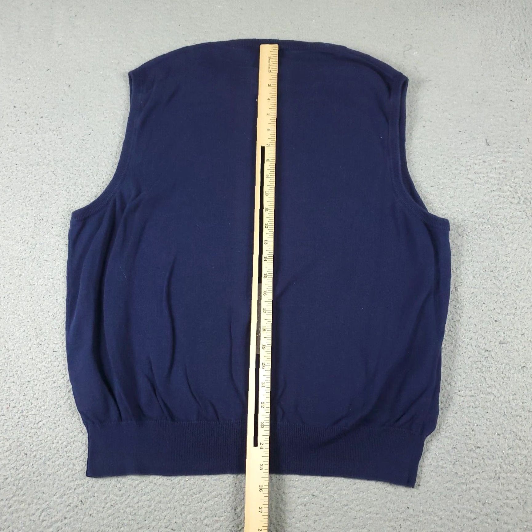 Polo Ralph Lauren Polo Ralph Lauren Vest Mens XL Blue V Neck Golf Casual Sweater Size US XL / EU 56 / 4 - 4 Thumbnail