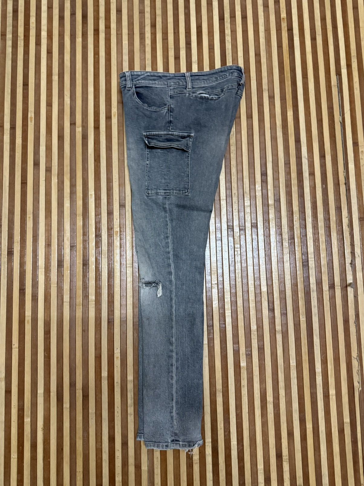 Japanese Brand Daily Topics Japanese brand Denim Cargo Pants Y2K Style W Size US 31 - 8 Thumbnail