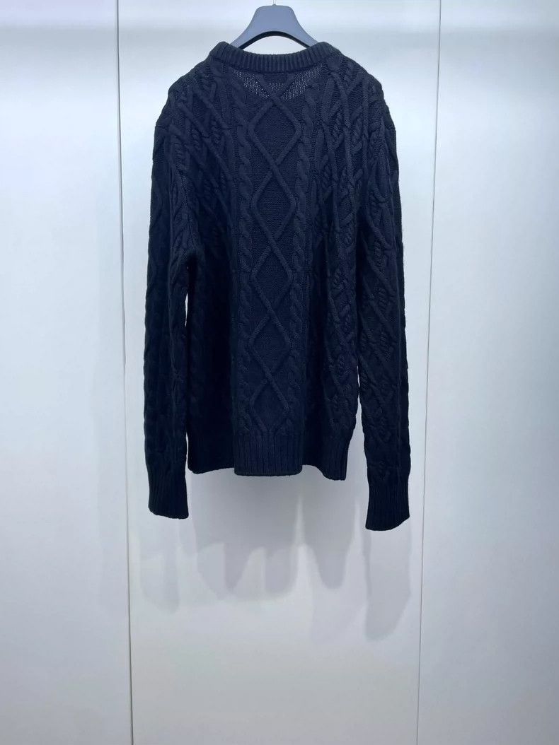 Dior Dior Black embroidered CD knitted jacquard sweater 2504-Nex Size US M / EU 48-50 / 2 - 2 Thumbnail