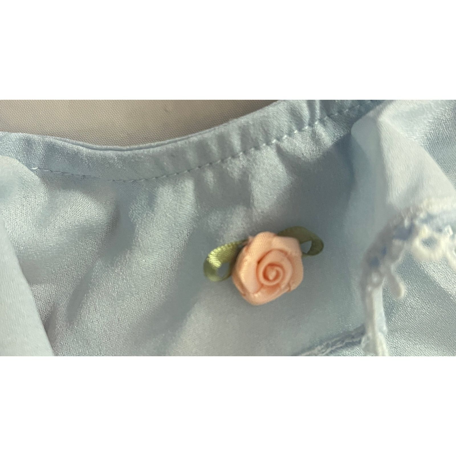 Dolls Kill Dolls Kill Sugar Thrillz Light Blue Ruffle Crop Top Size XXS Size ONE SIZE - 5 Thumbnail