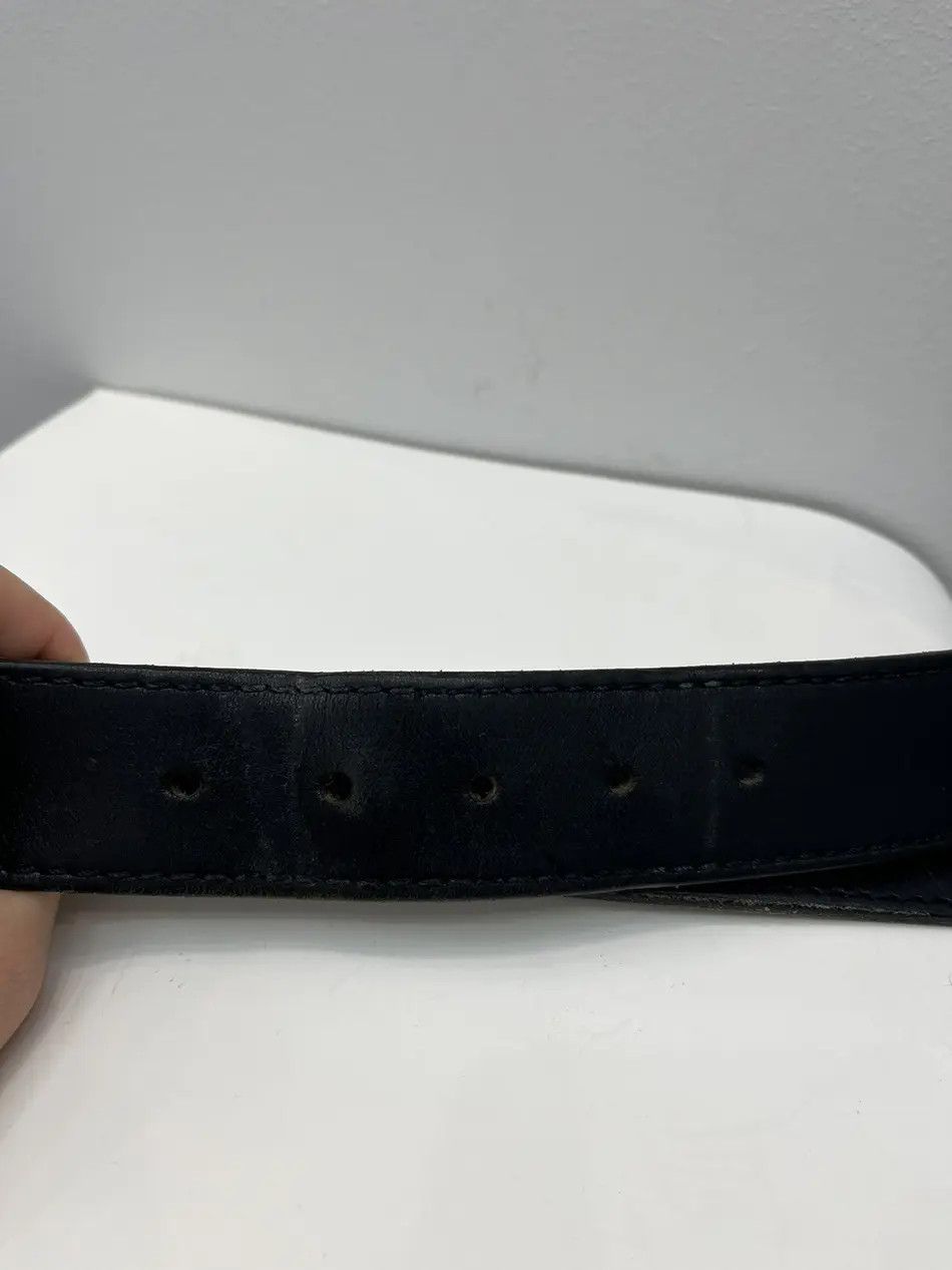 Diesel Vintage Diesel Buckle Logo Leather Belt Size 36 - 6 Thumbnail