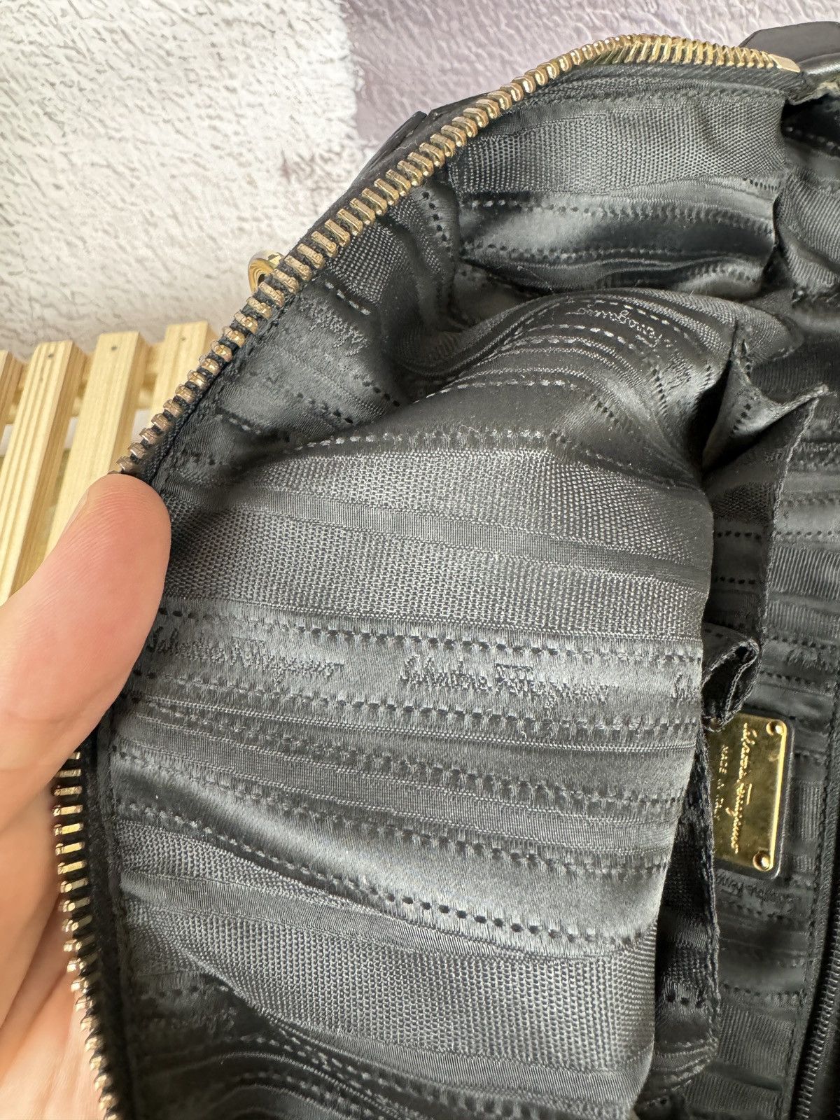 Salvatore Ferragamo Salvatore Ferragamo black leather handbag AU-21/D321 Size ONE SIZE - 24 Thumbnail