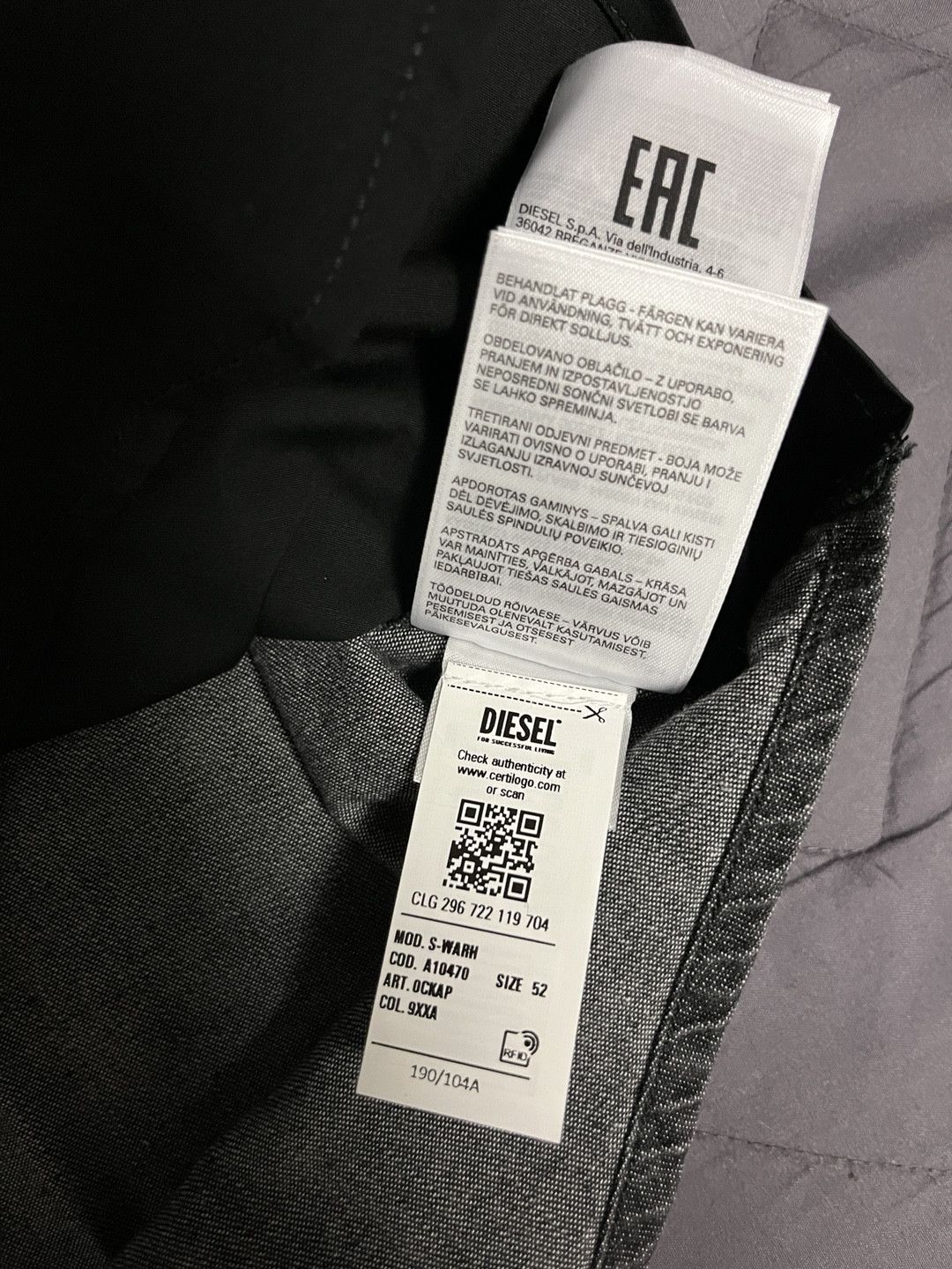 Diesel Diesel S warh low edge denim shirt Size US L / EU 52-54 / 3 - 7 Thumbnail