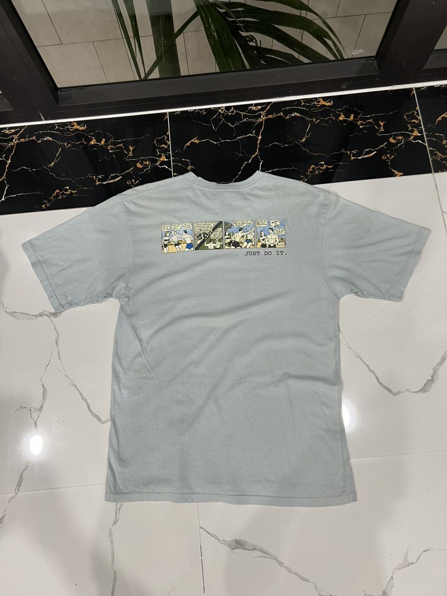 Nike × Vintage 90’s NIKE COMICS HEY SKINNY RARE Y2K TEE SWOOSH LOGO RETRO Size US S / EU 44-46 / 1 - 2 Thumbnail