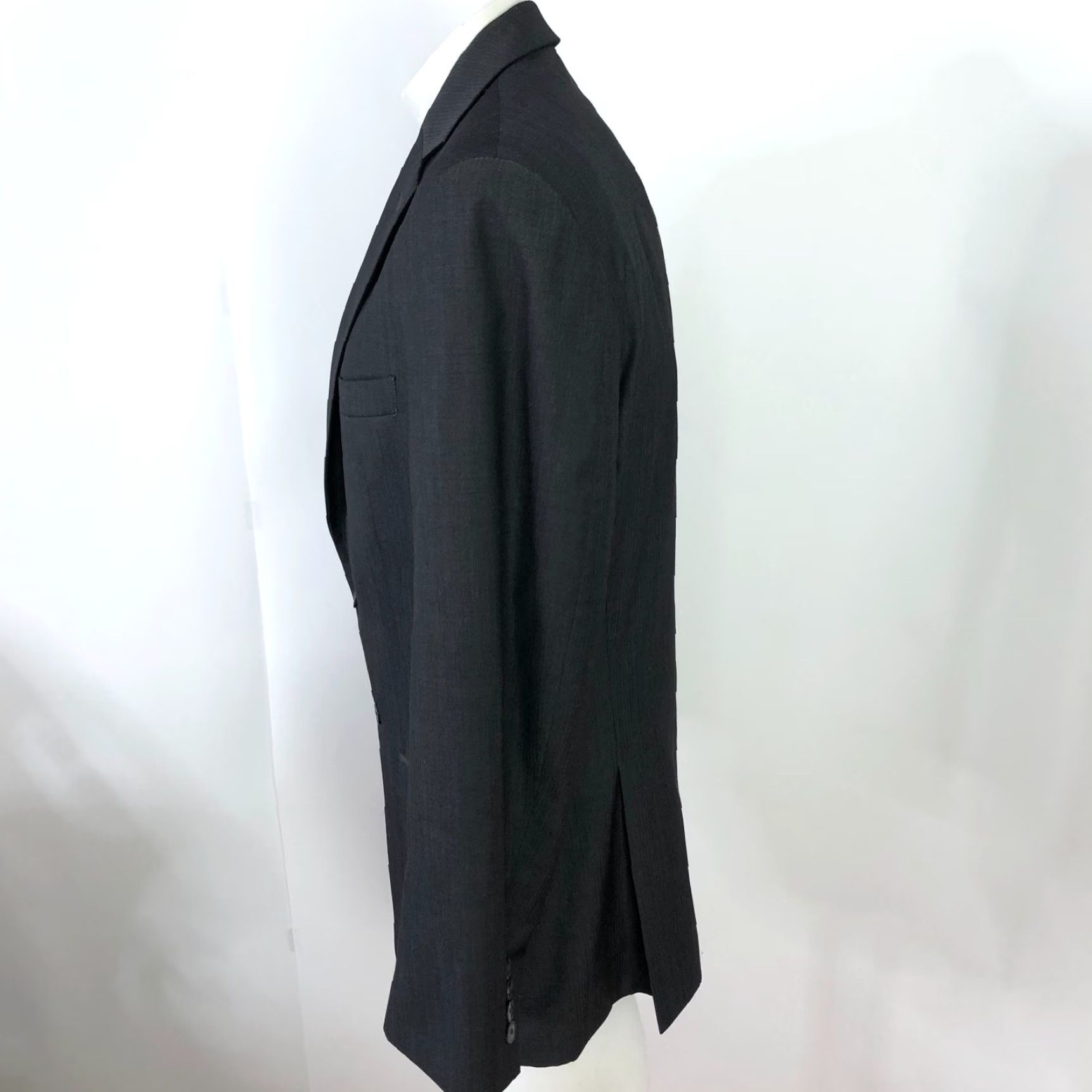 Calvin Klein Calvin Klein Slim Fit 38 Reg 100% Wool Button Blazer Sport Coat Jacket Gray MINT Mens Blazer Size 38R - 2 Thumbnail