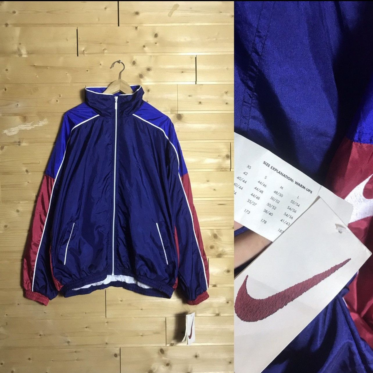 Nike Vintage 90s Nike light jacket with tag Size US XL / EU 56 / 4 - 1 Thumbnail