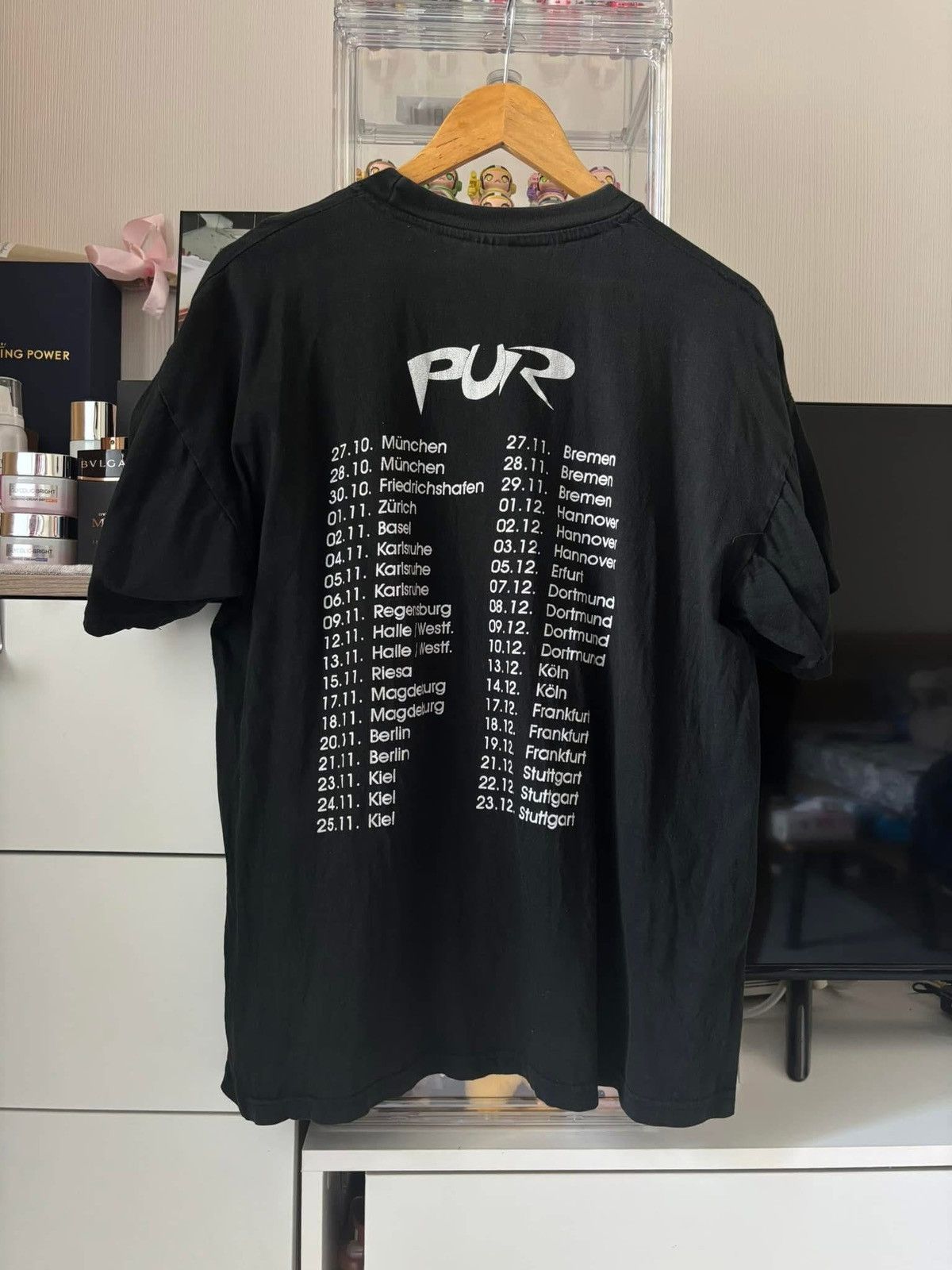 Band Tees × Vintage VTG PUR 90s TOUR EURO 🍀 Size US L / EU 52-54 / 3 - 2 Thumbnail