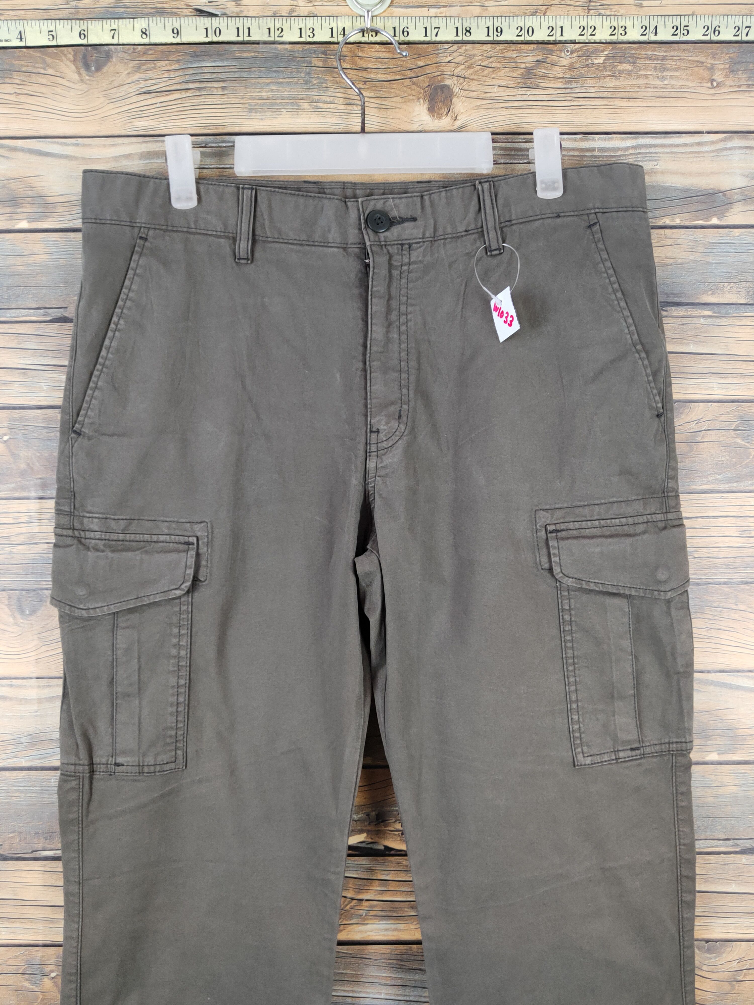 Japanese Brand Japanese Brand Dark Brown Multipocket Cargo Pants #W1033 Size US 34 / EU 50 - 2 Thumbnail