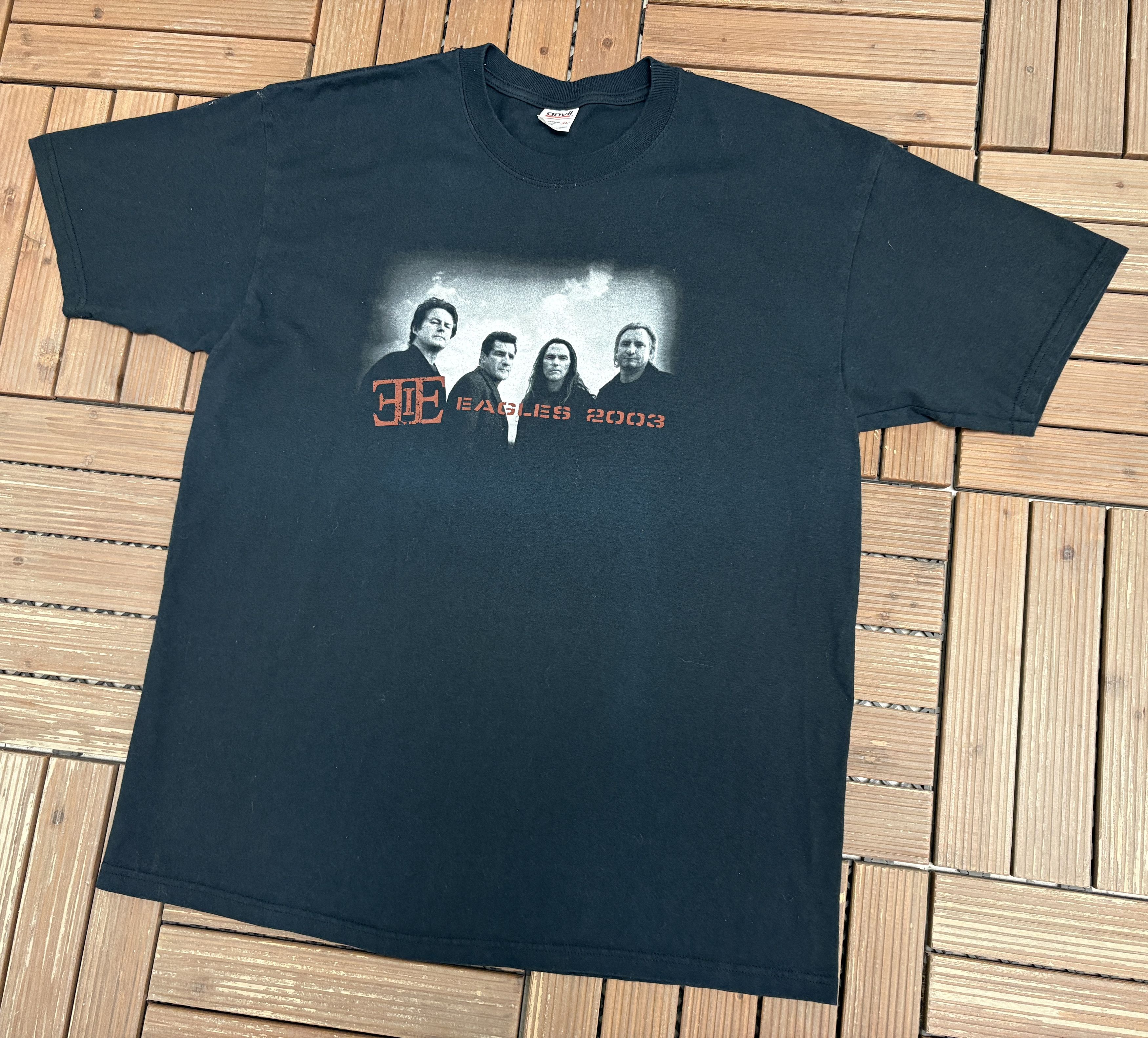 Vintage Eagles Farewell Tour 2003 Vintage Black T-Shirt Tee Size US XL / EU 56 / 4 - 3 Thumbnail